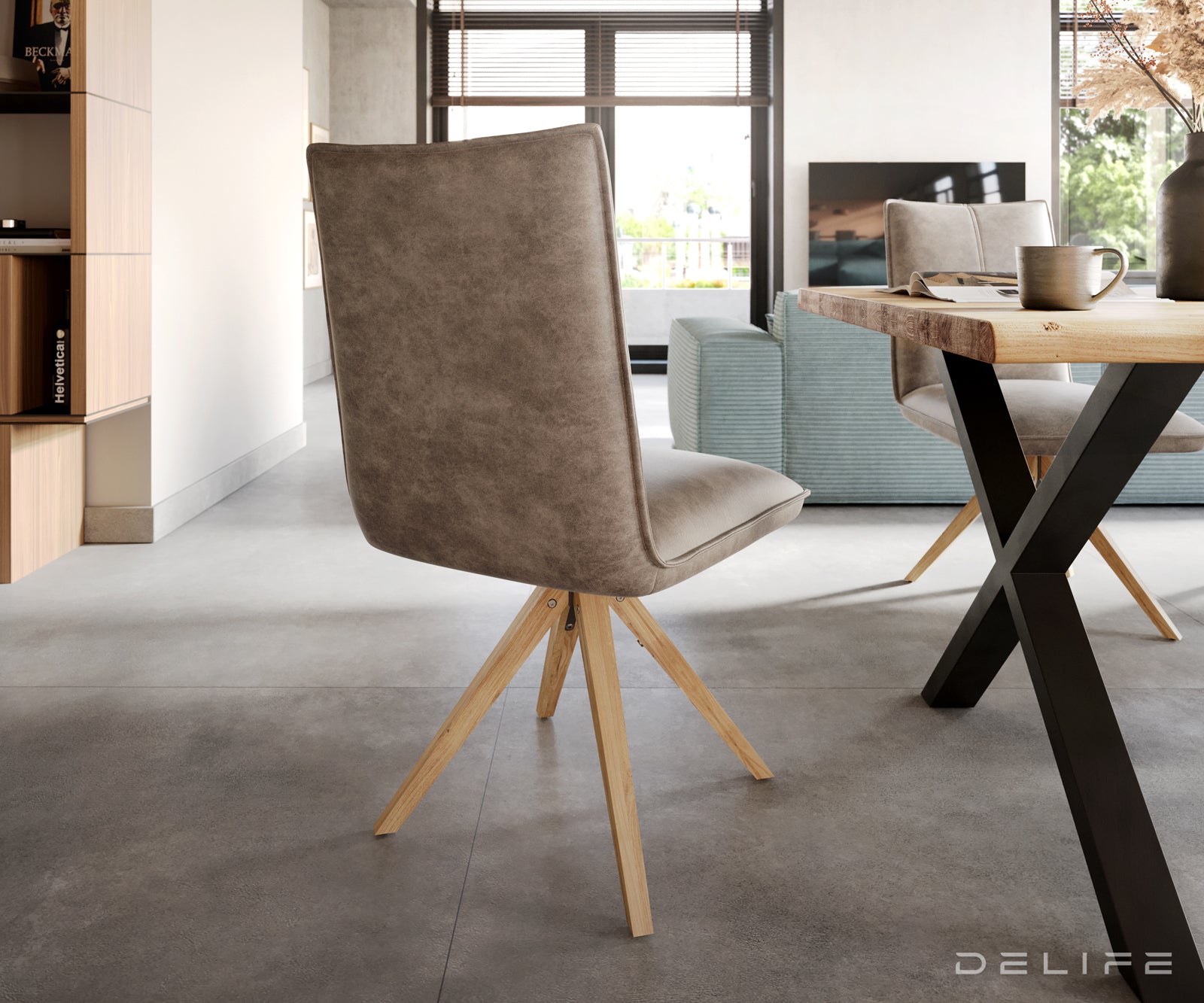 Blagovaonska stolica Lelio, Materijal: Mikrofibra