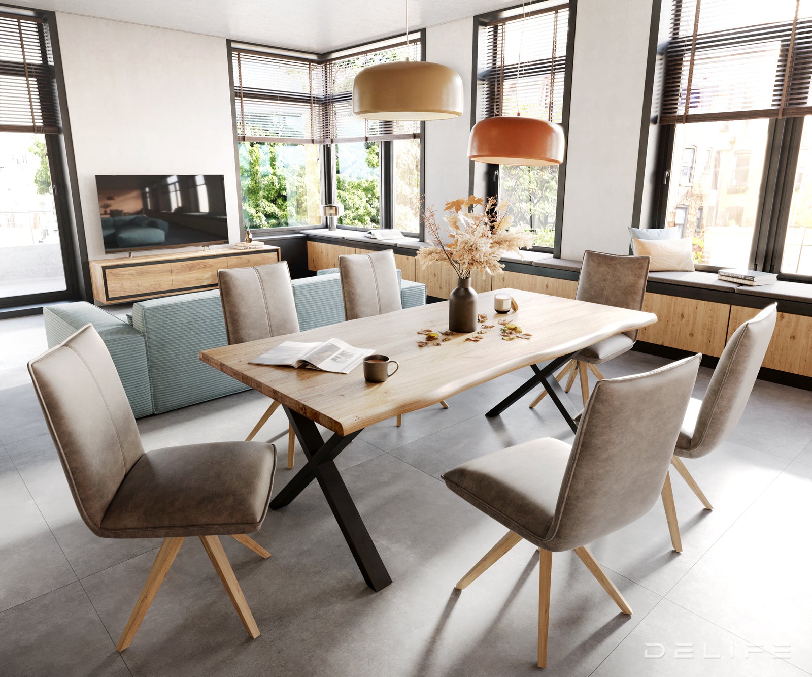 Blagovaonska stolica Lelio, Materijal: Mikrofibra