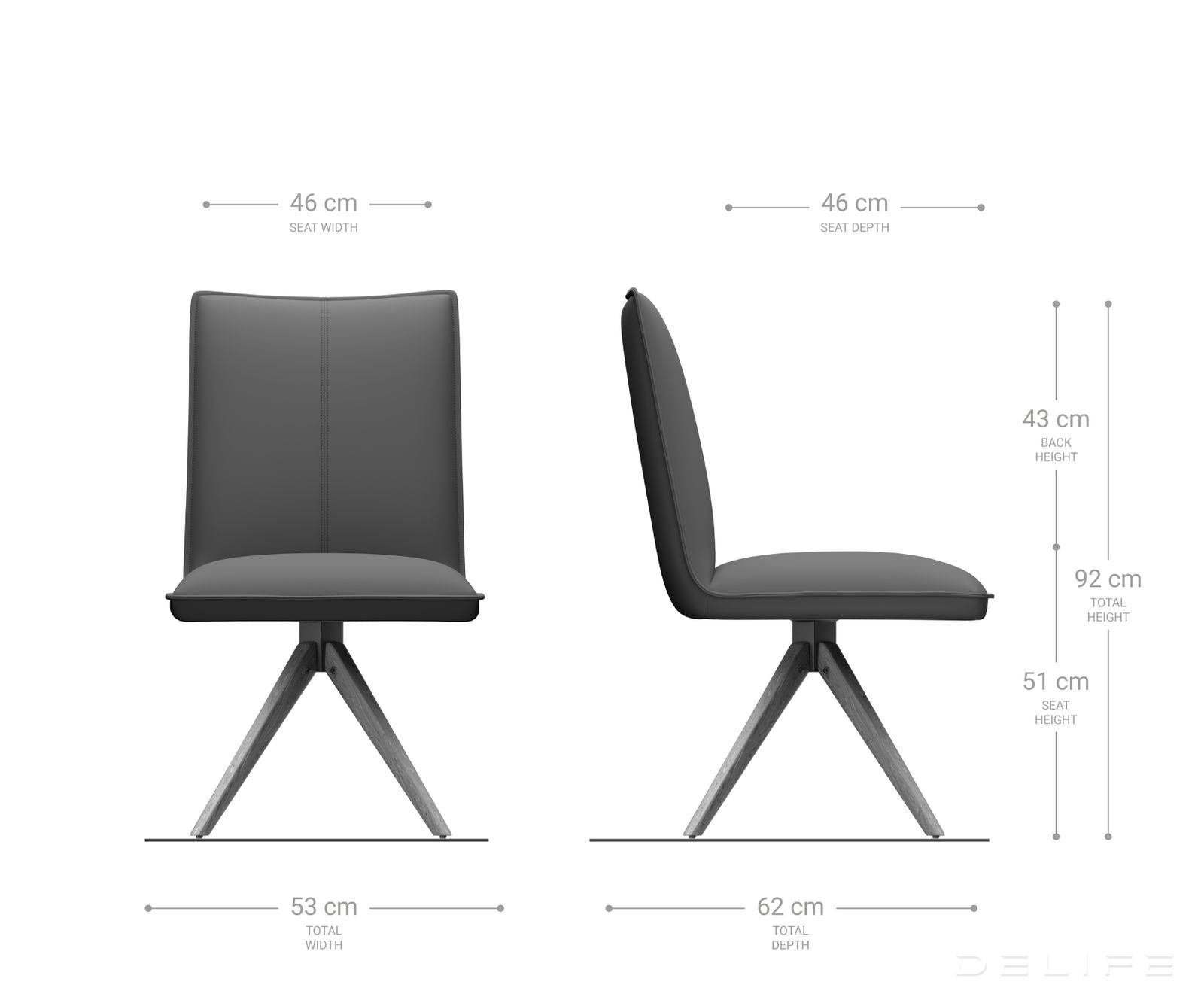 Blagovaonska stolica Lelio, Materijal: Mikrofibra