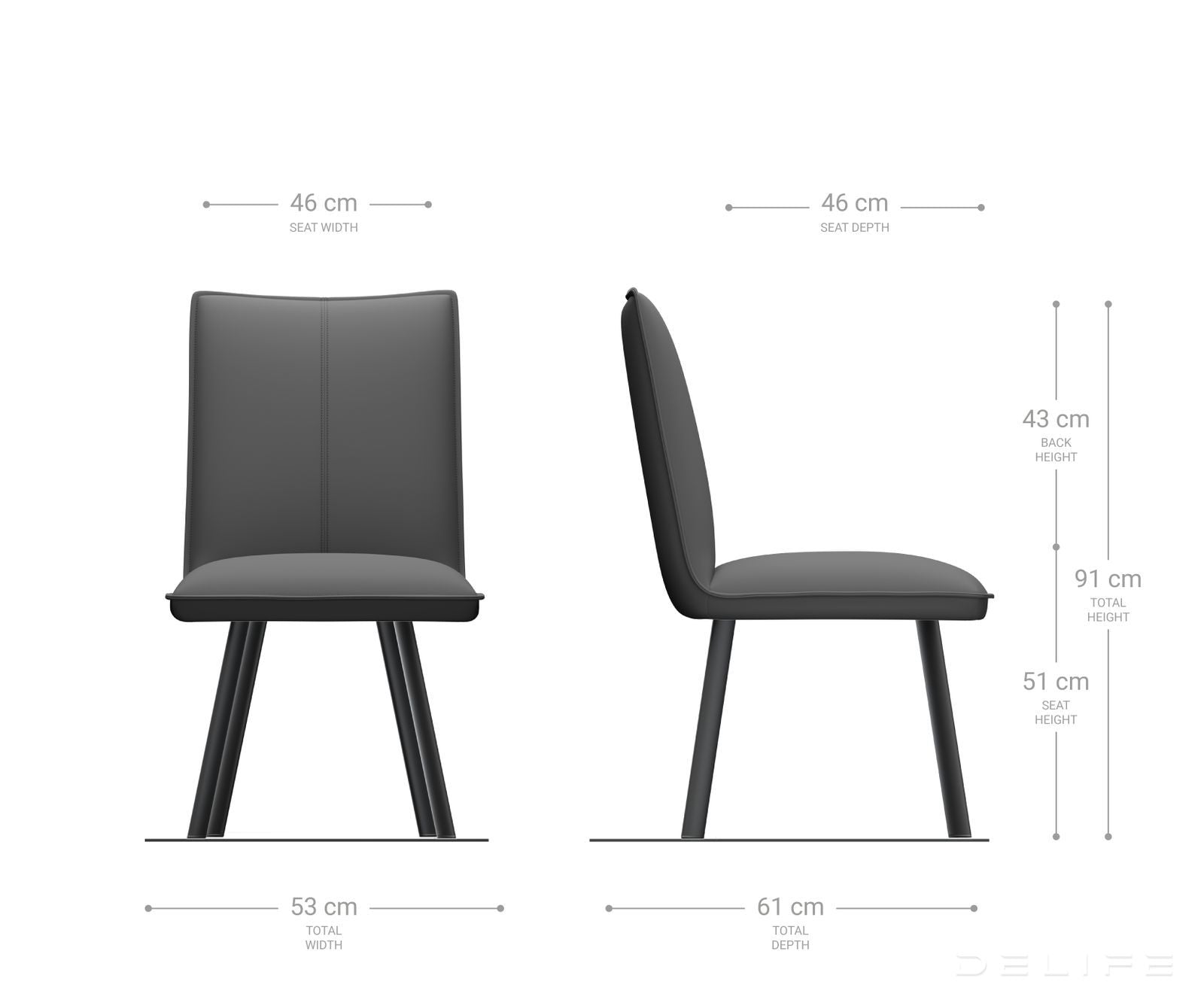 Blagovaonska stolica Lelio, Materijal: Mikrofibra