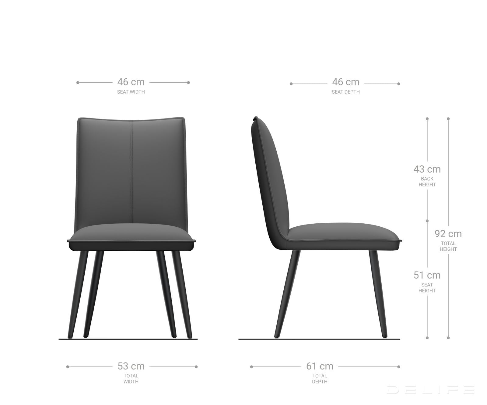 Blagovaonska stolica Lelio, Materijal: Mikrofibra