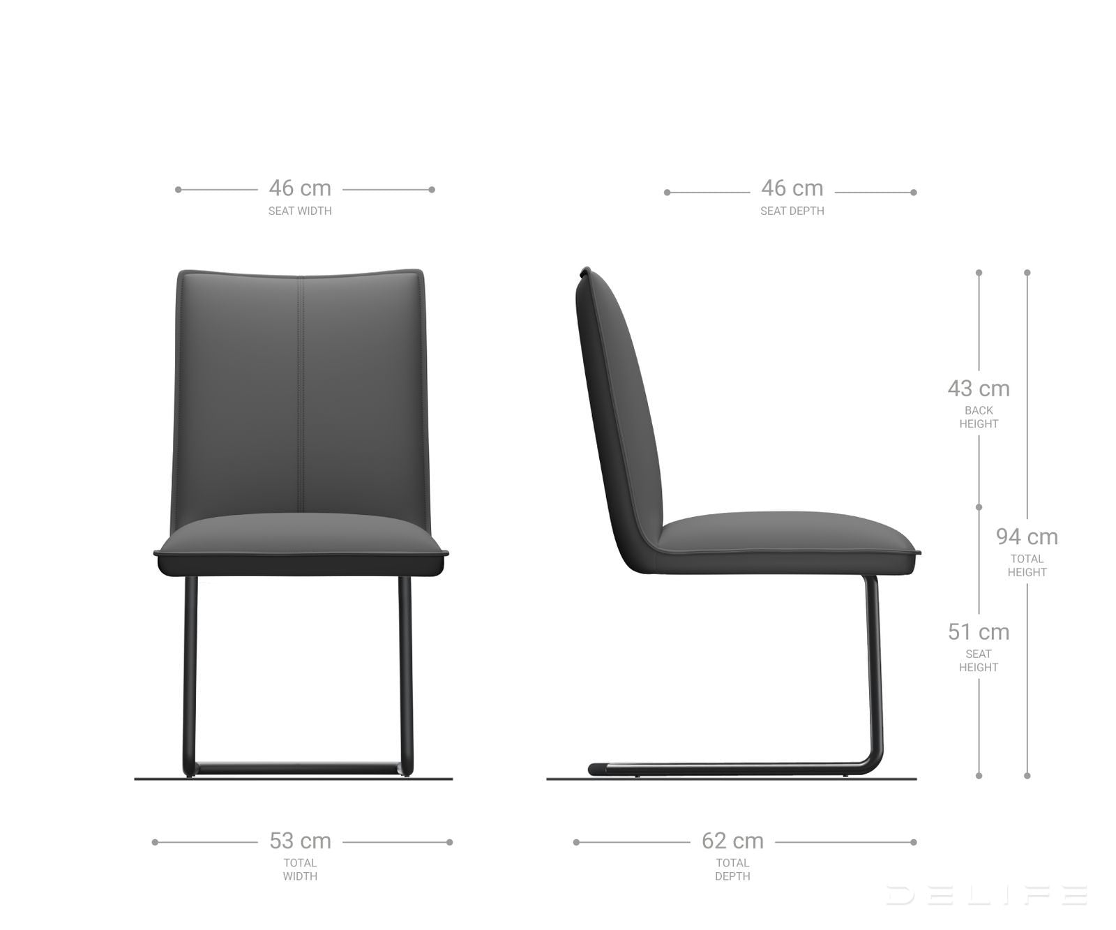 Blagovaonska stolica Lelio, Materijal: Mikrofibra