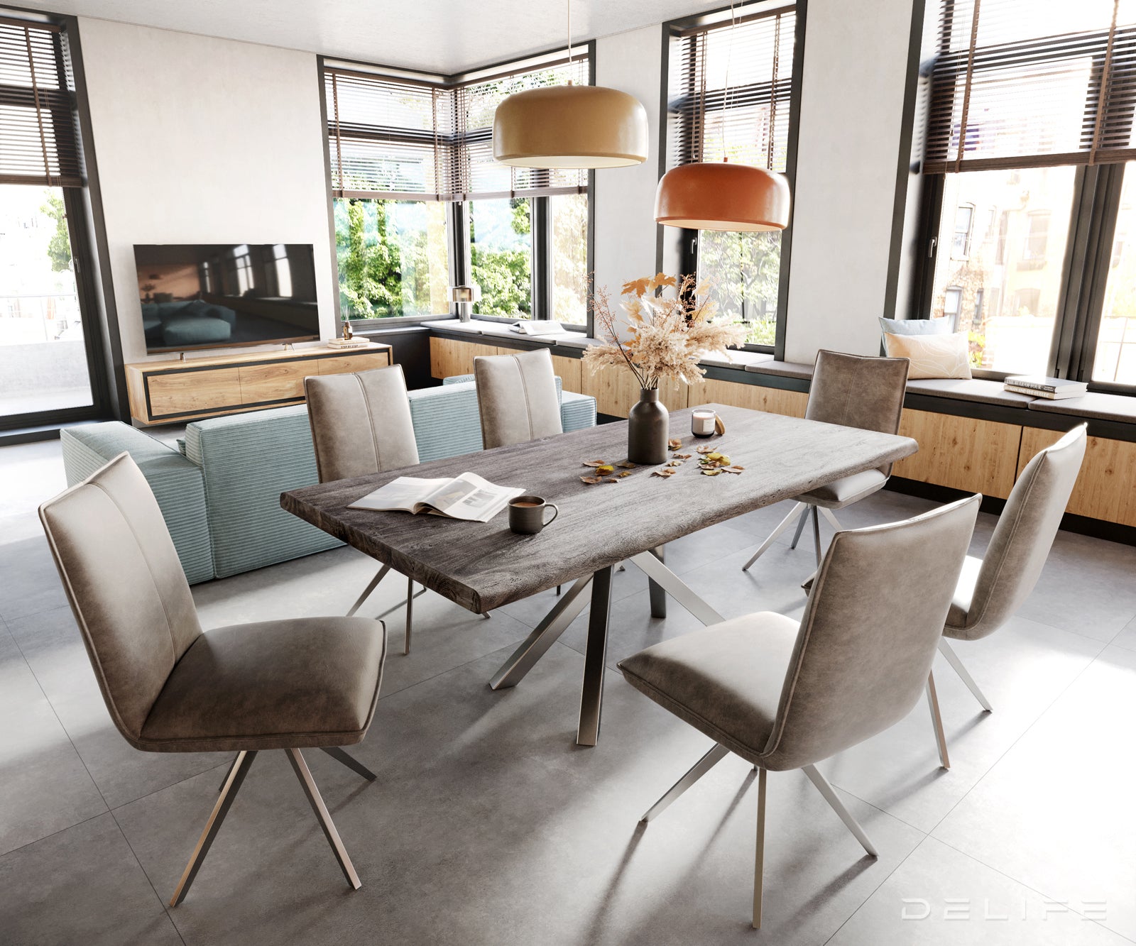 Blagovaonska stolica Lelio, Materijal: Mikrofibra