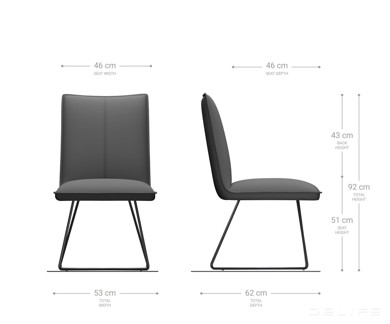 Blagovaonska stolica Lelio, Materijal: Mikrofibra