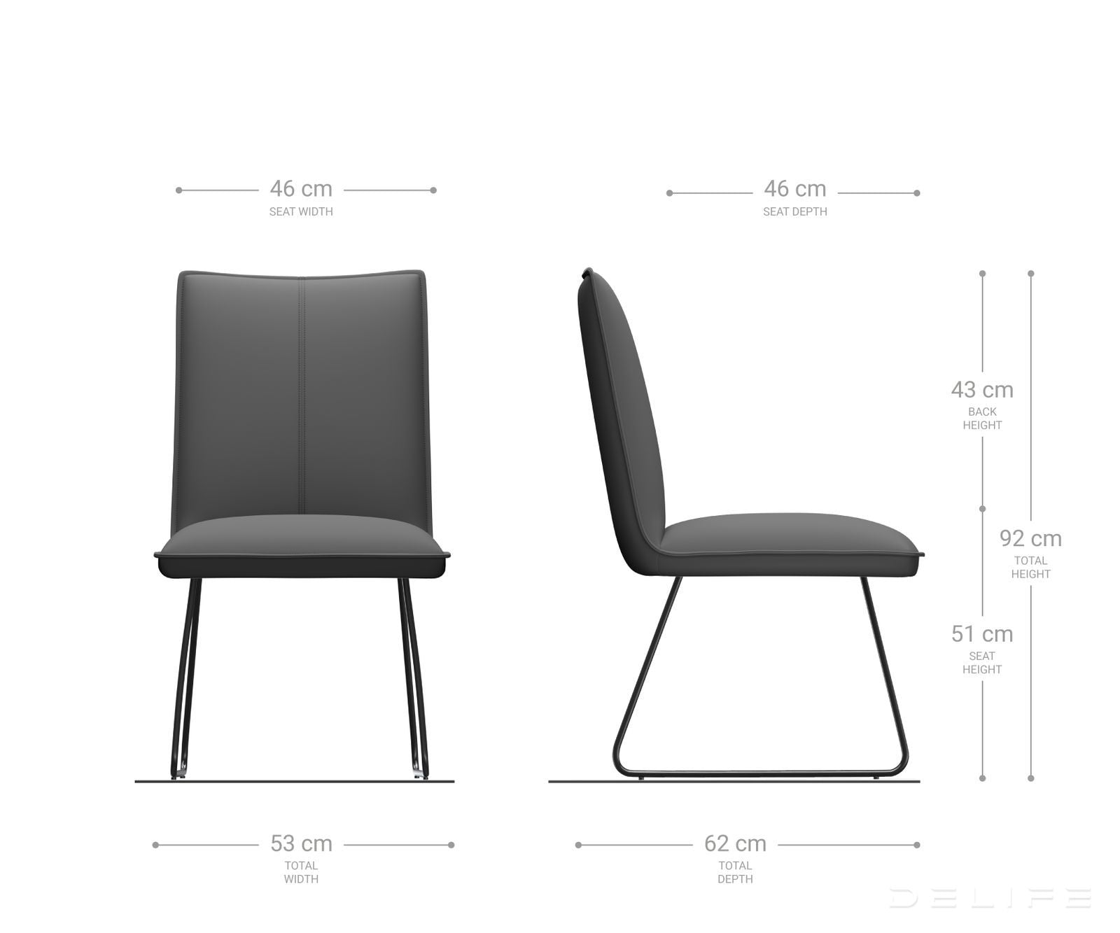 Blagovaonska stolica Lelio, Materijal: Mikrofibra