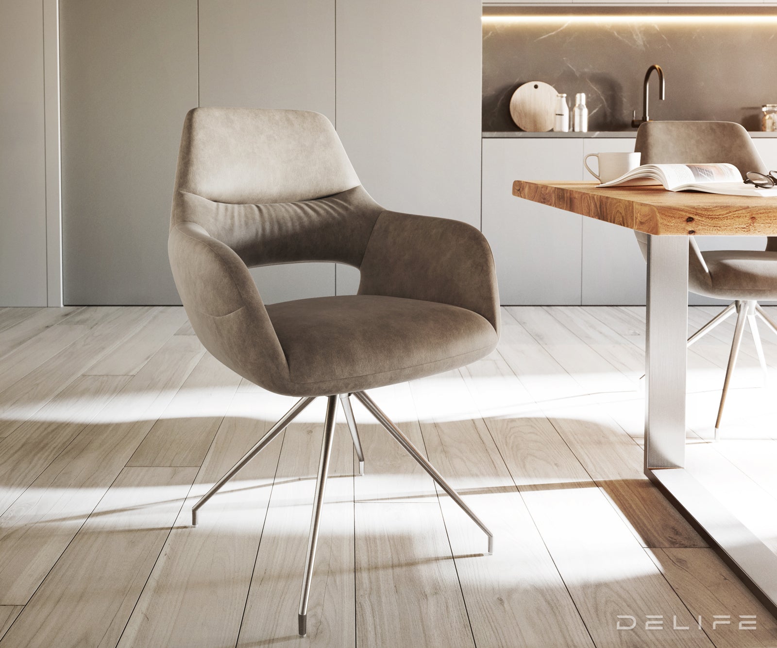 Blagovaonska stolica Yago, Materijal: Mikrofibra