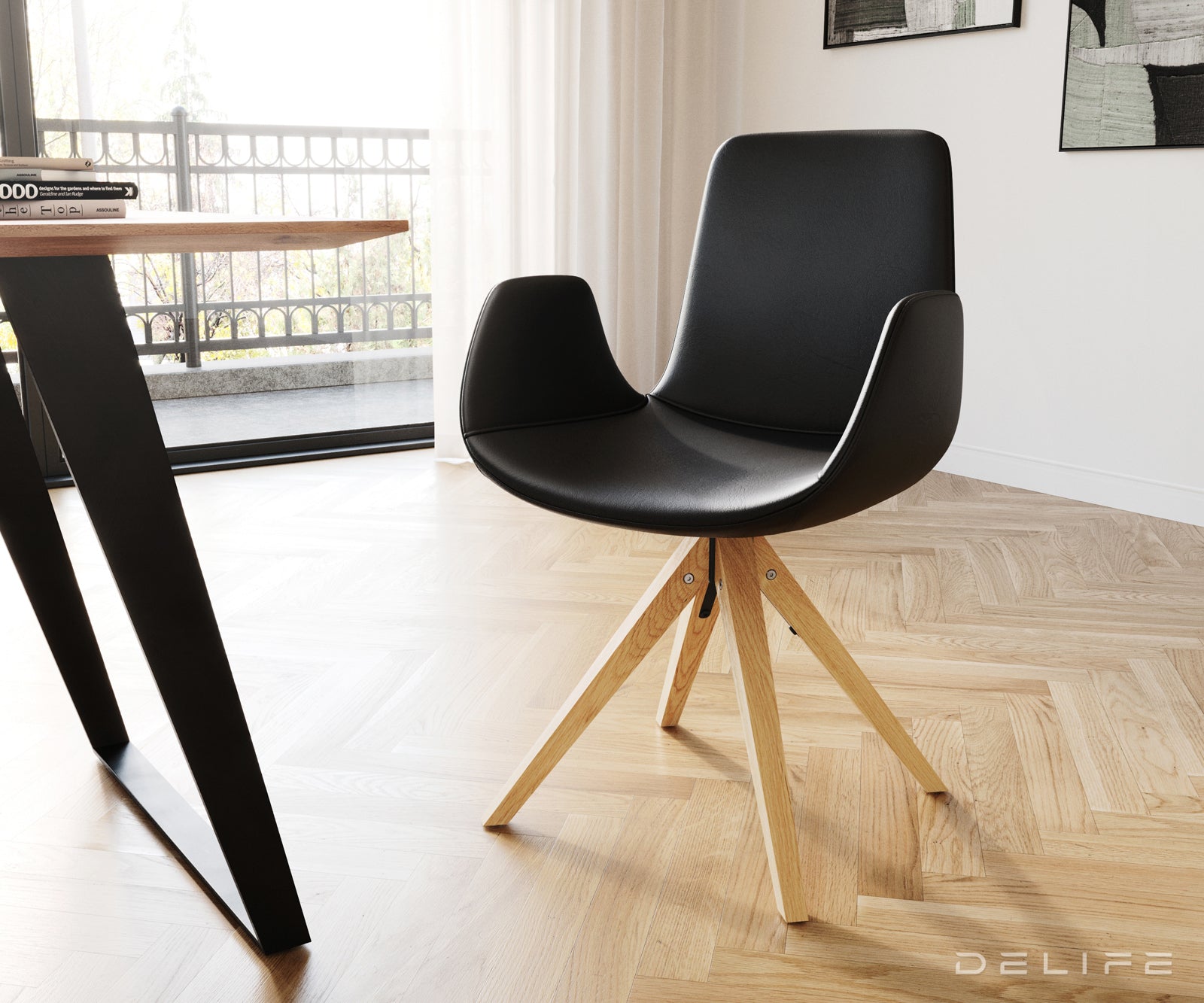 Blagovaonska stolica Ilia, Materijal: Koža