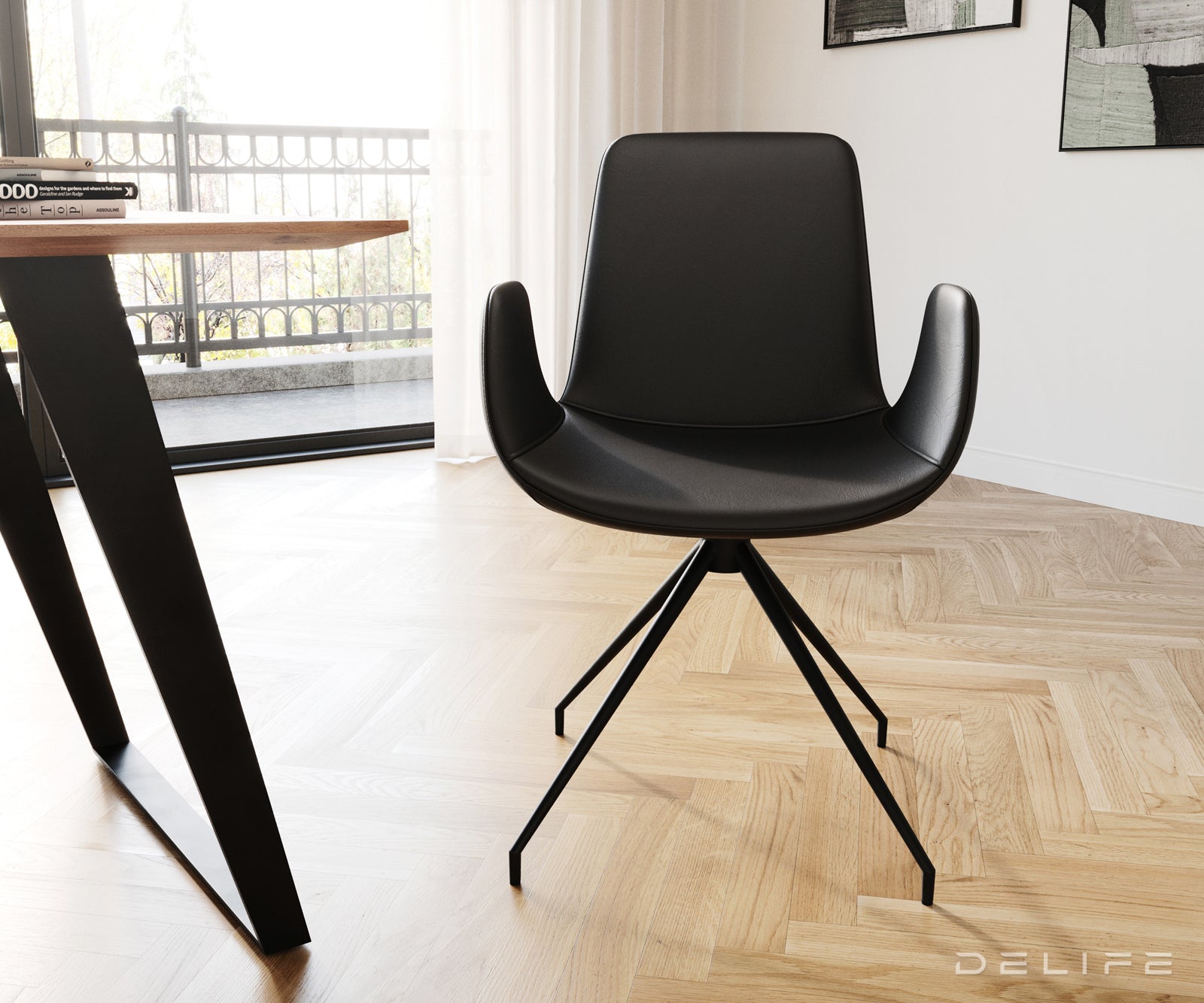 Blagovaonska stolica Ilia, Materijal: Koža