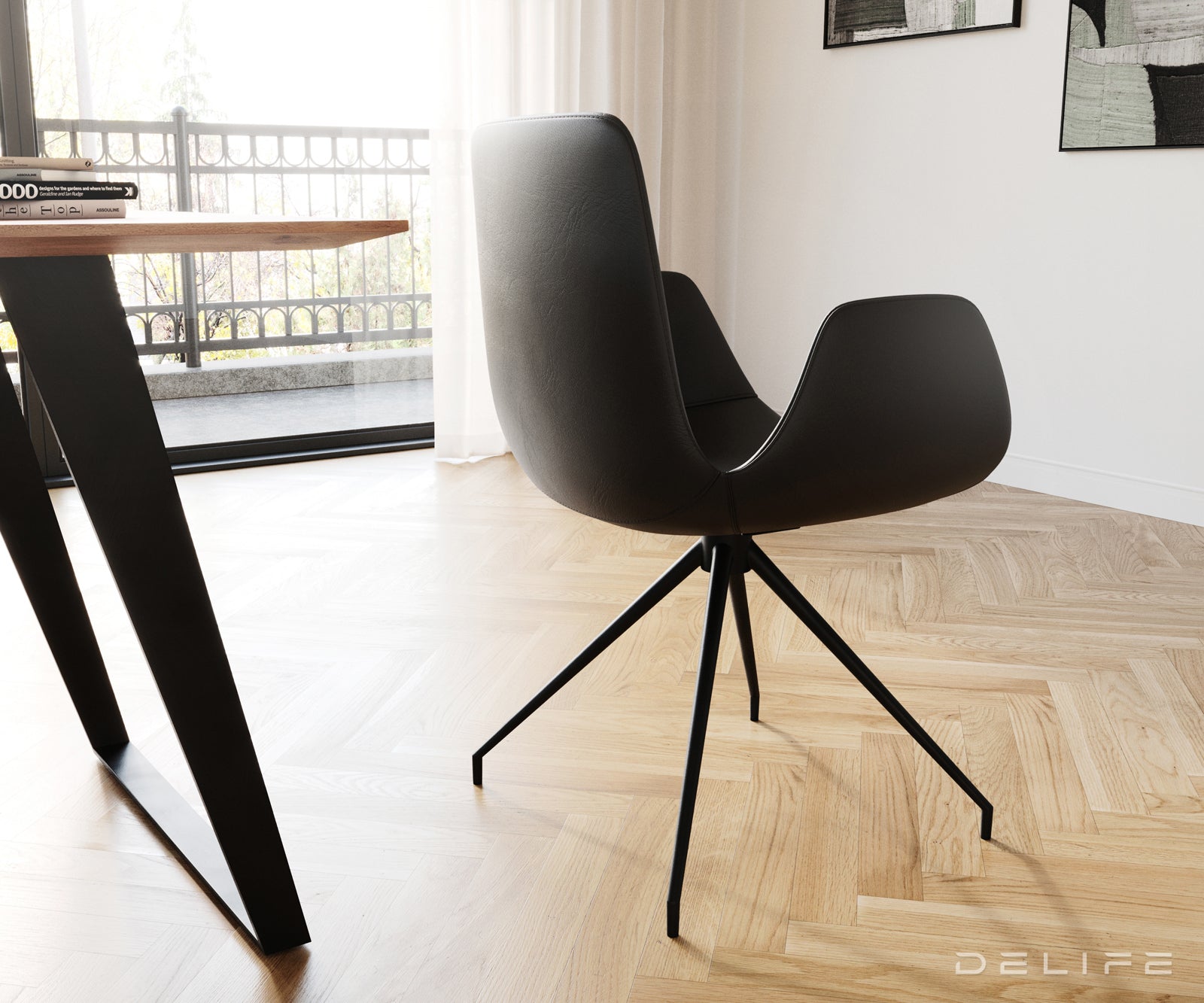 Blagovaonska stolica Ilia, Materijal: Koža