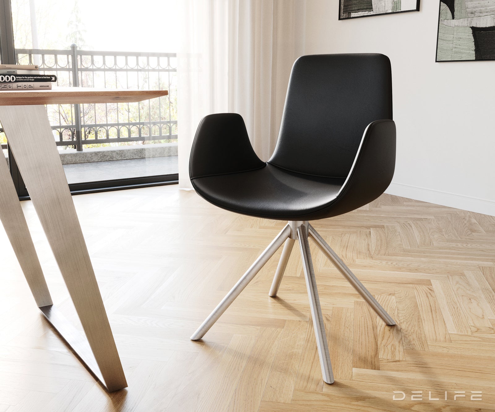 Blagovaonska stolica Ilia, Materijal: Koža