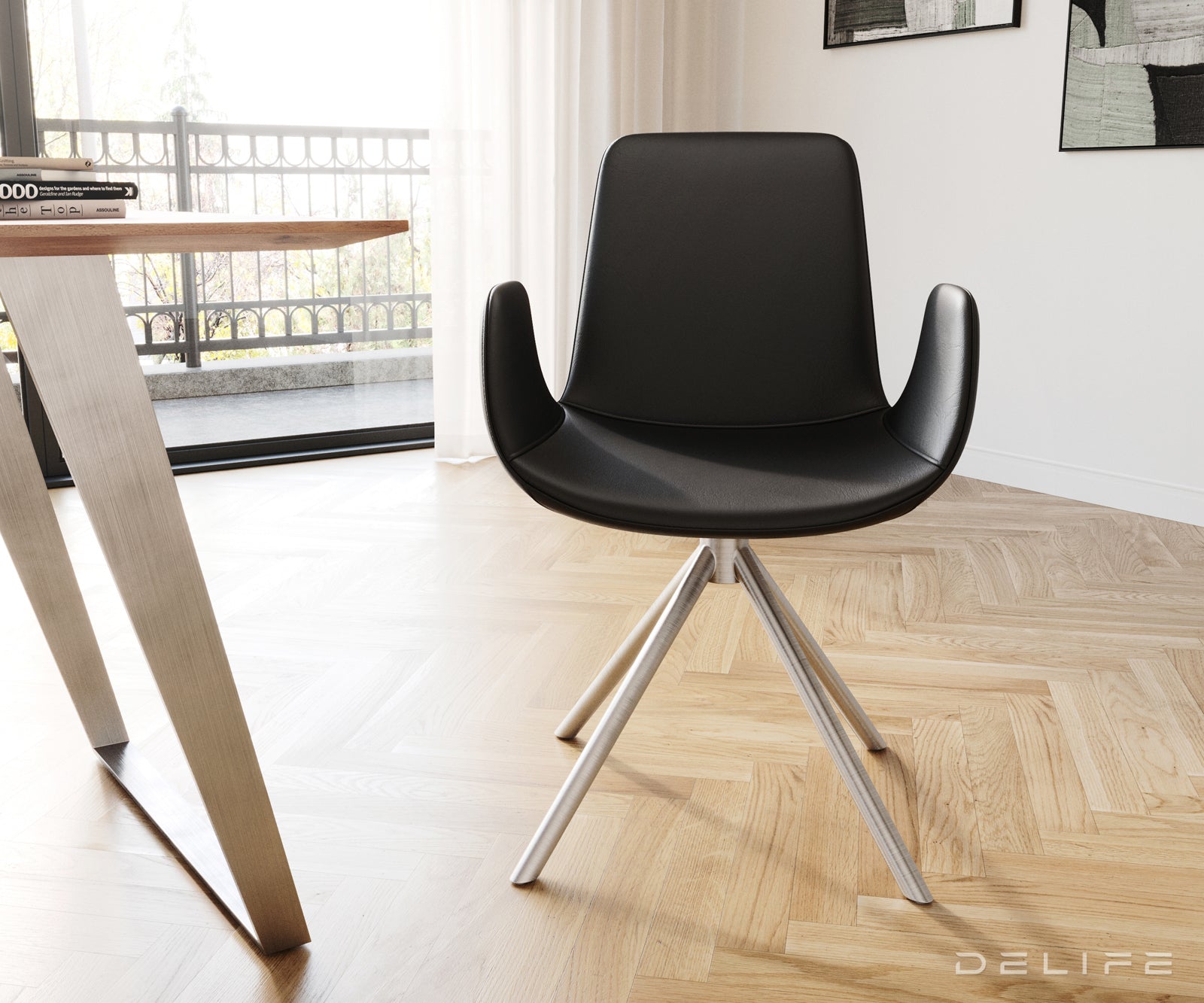 Blagovaonska stolica Ilia, Materijal: Koža