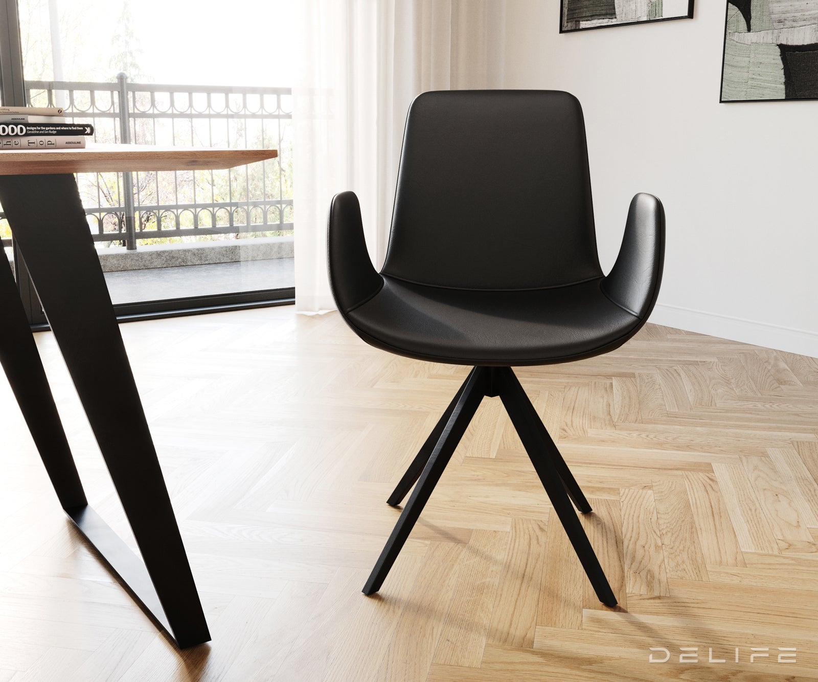 Blagovaonska stolica Ilia, Materijal: Koža