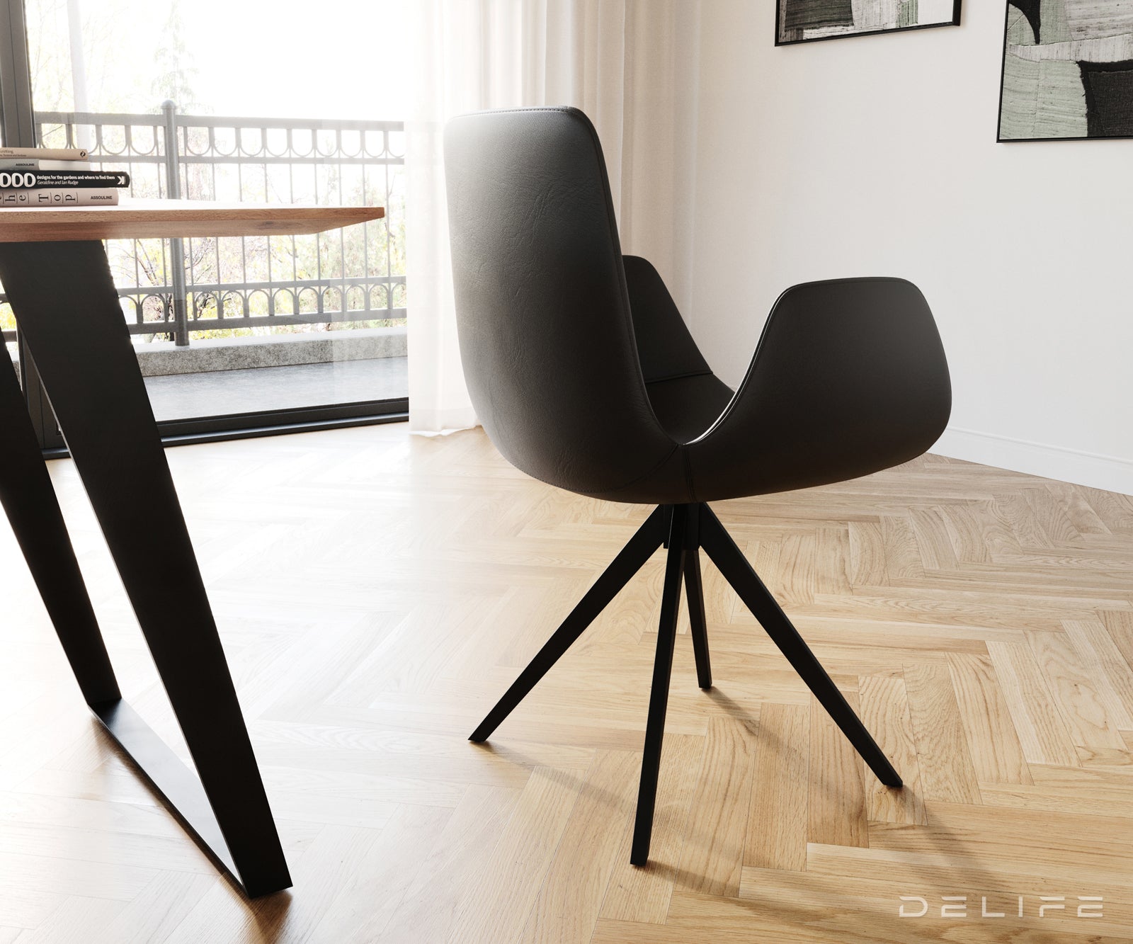 Blagovaonska stolica Ilia, Materijal: Koža