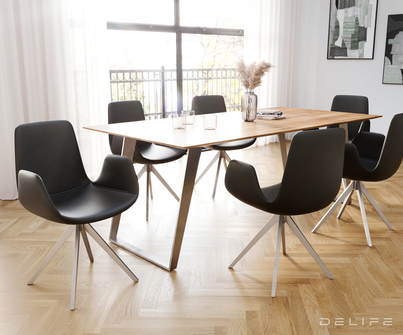 Blagovaonska stolica Ilia, Materijal: Koža