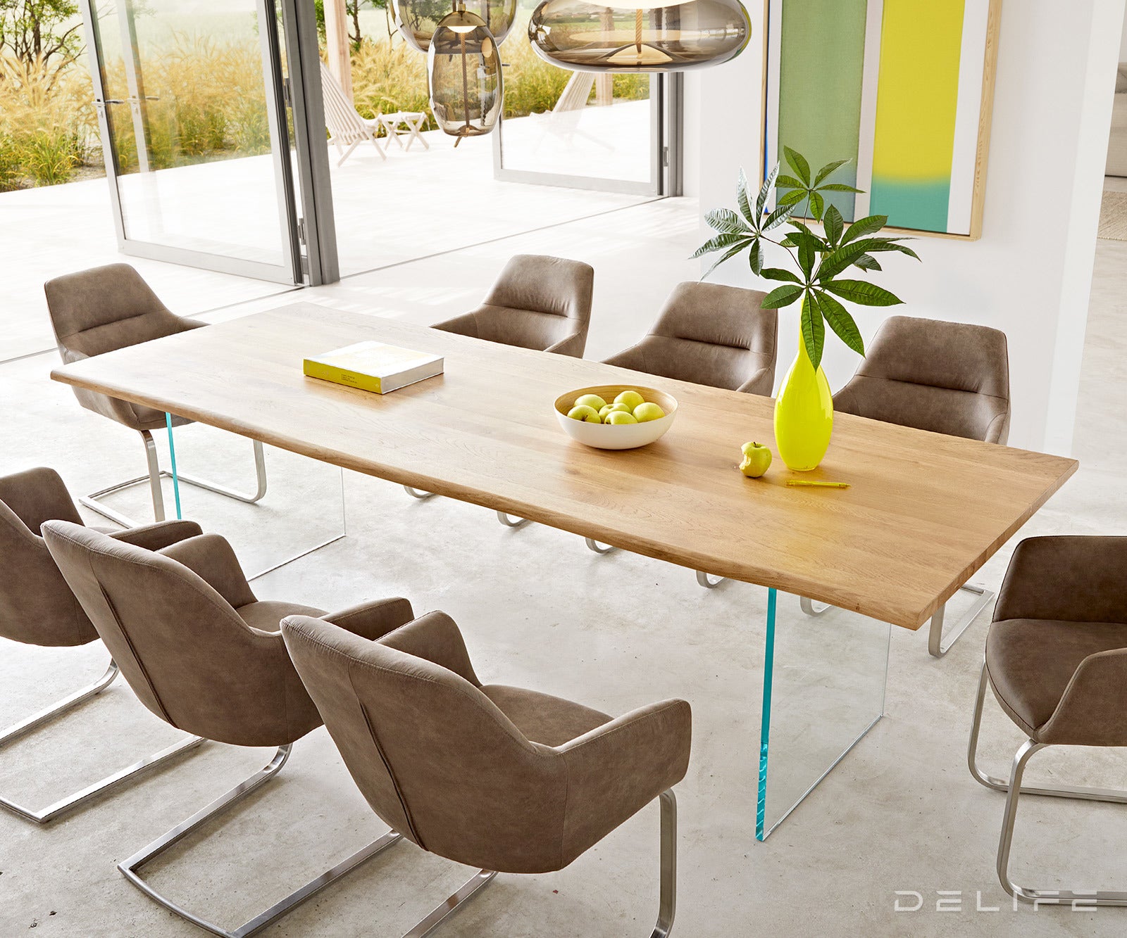 Blagovaonski stol Edge, Materijal: Hrast, Debljina ploče: 3,2cm