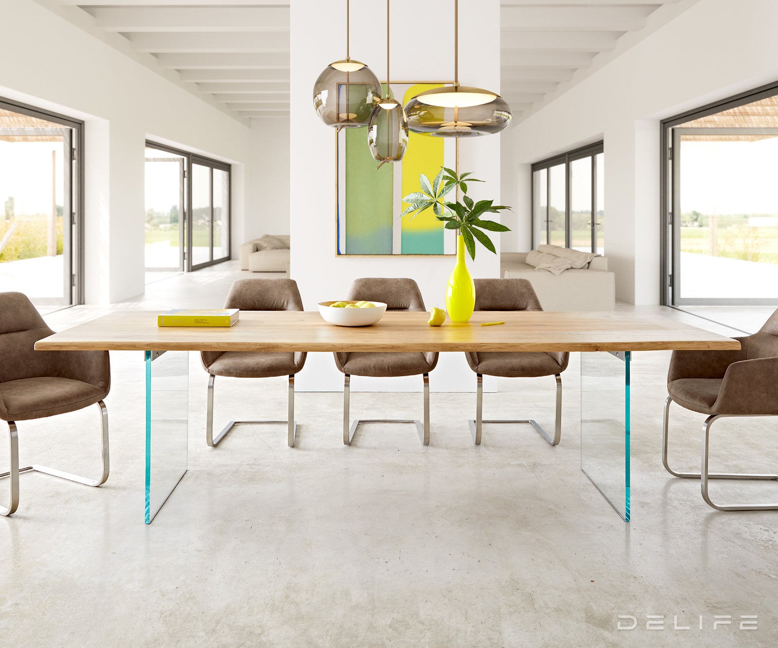 Blagovaonski stol Edge, Materijal: Hrast, Debljina ploče: 3,2cm