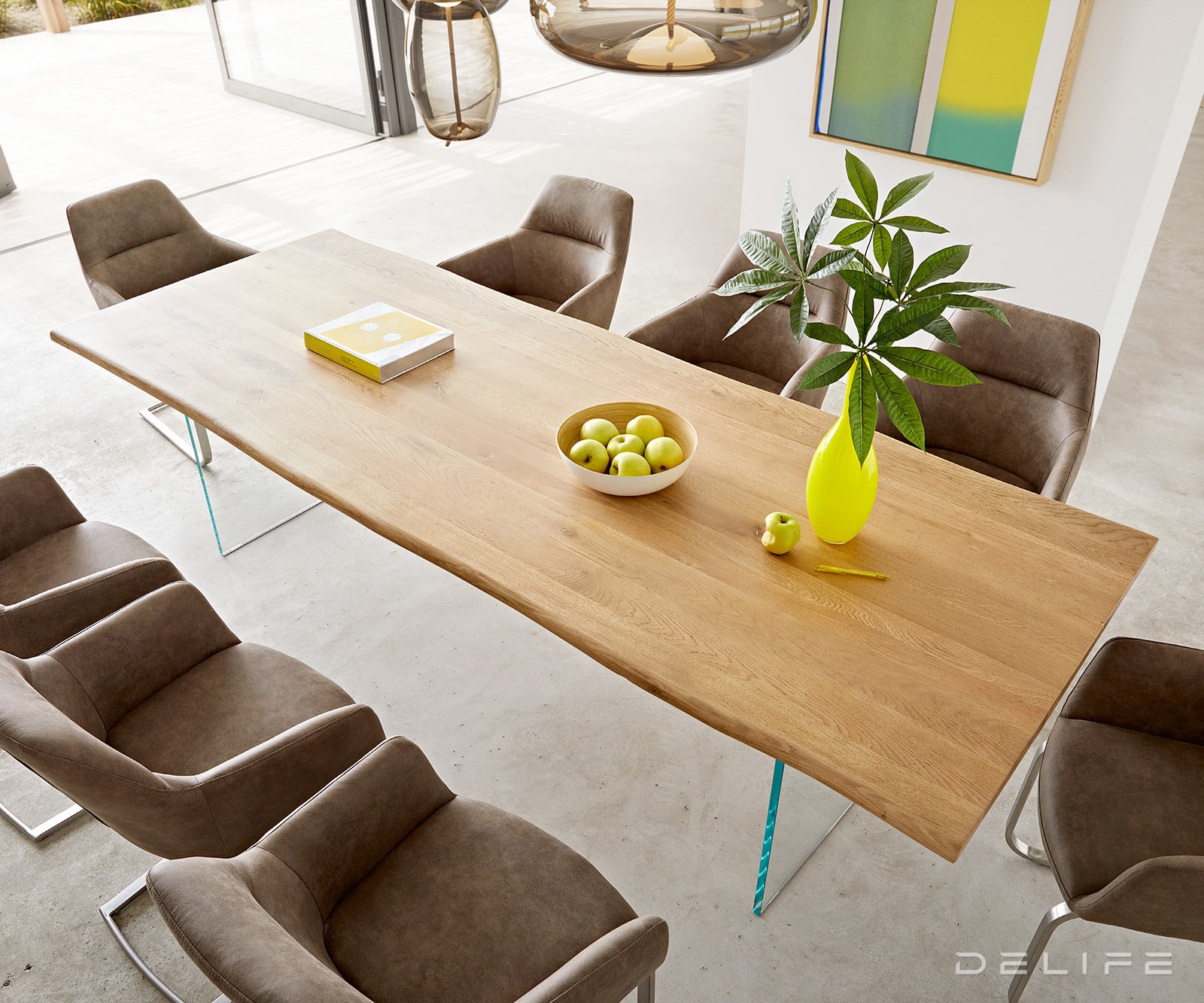 Blagovaonski stol Edge, Materijal: Hrast, Debljina ploče: 3,2cm