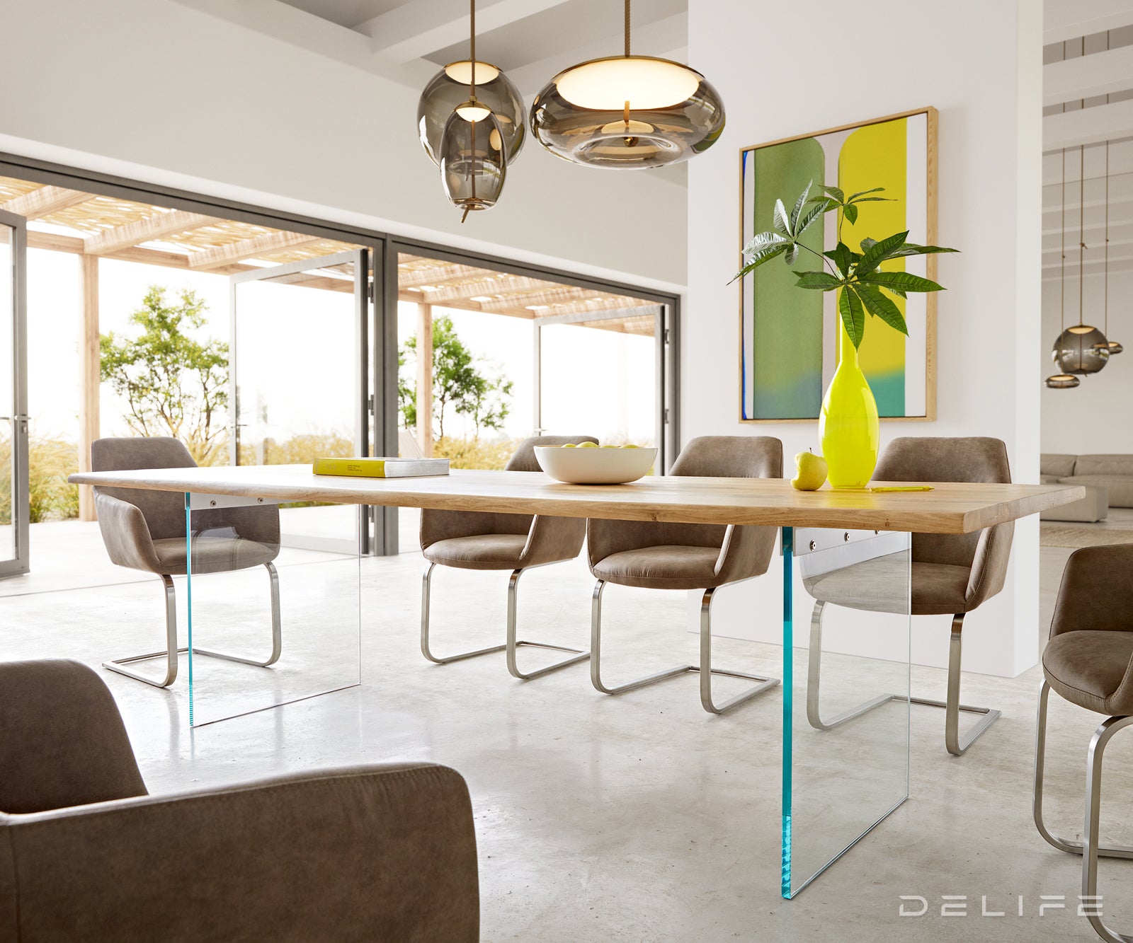 Blagovaonski stol Edge, Materijal: Hrast, Debljina ploče: 3,2cm