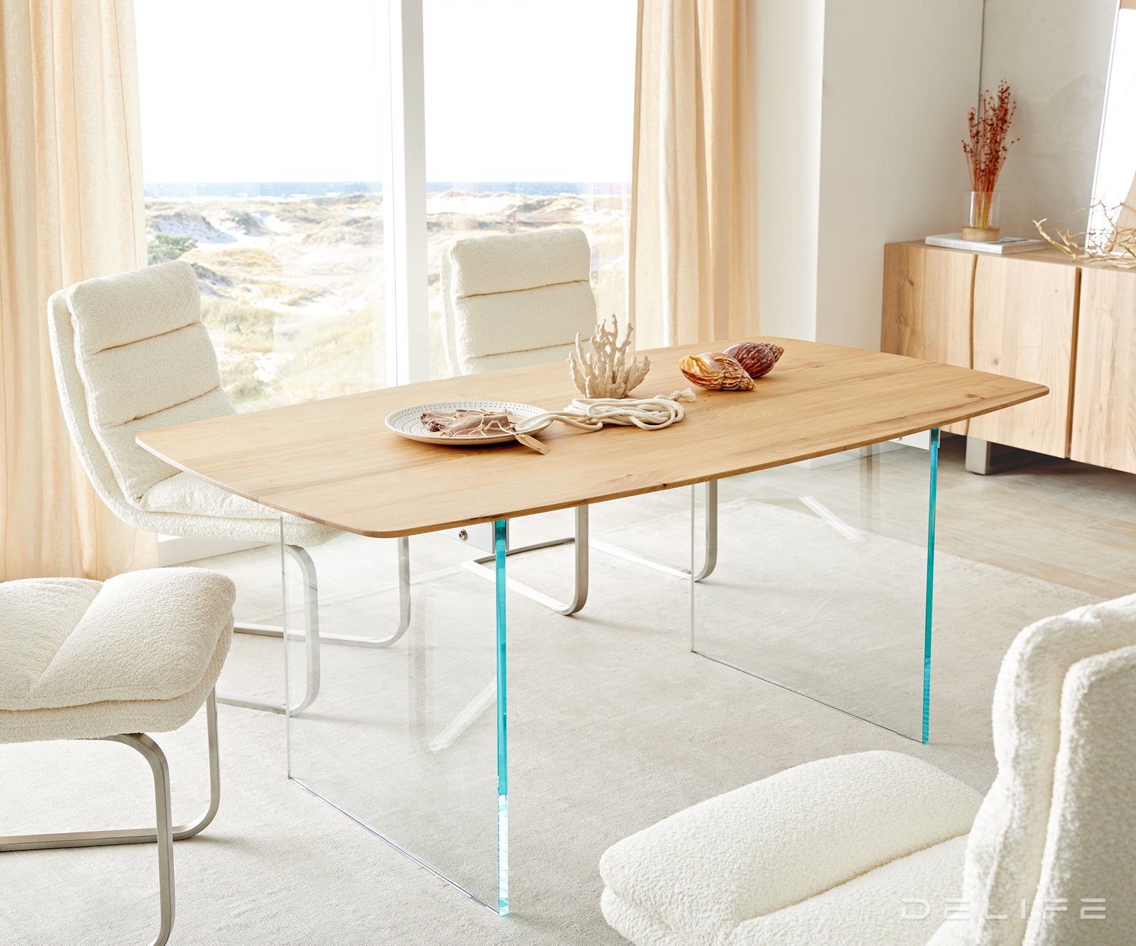 Blagovaonski stol Edge Bott, Materijal: Hrast