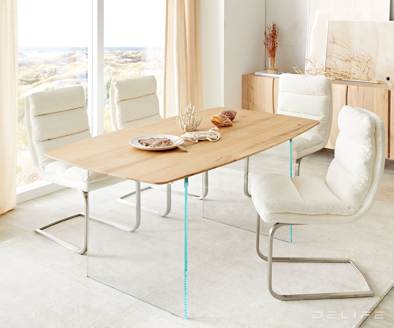 Blagovaonski stol Edge Bott, Materijal: Hrast