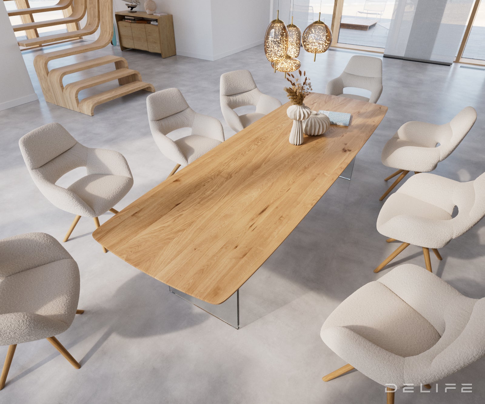 Blagovaonski stol Edge Bott, Materijal: Hrast