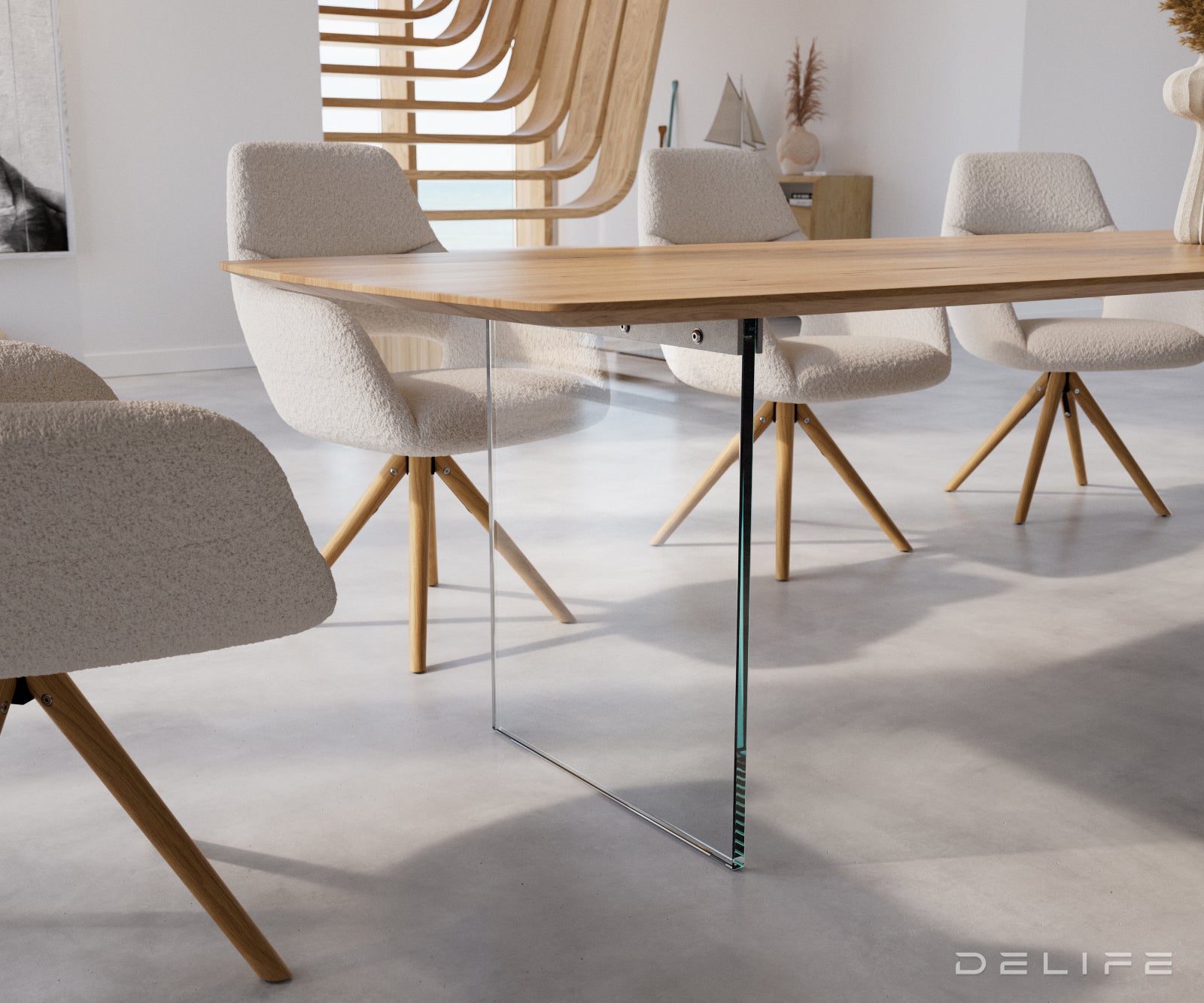 Blagovaonski stol Edge Bott, Materijal: Hrast