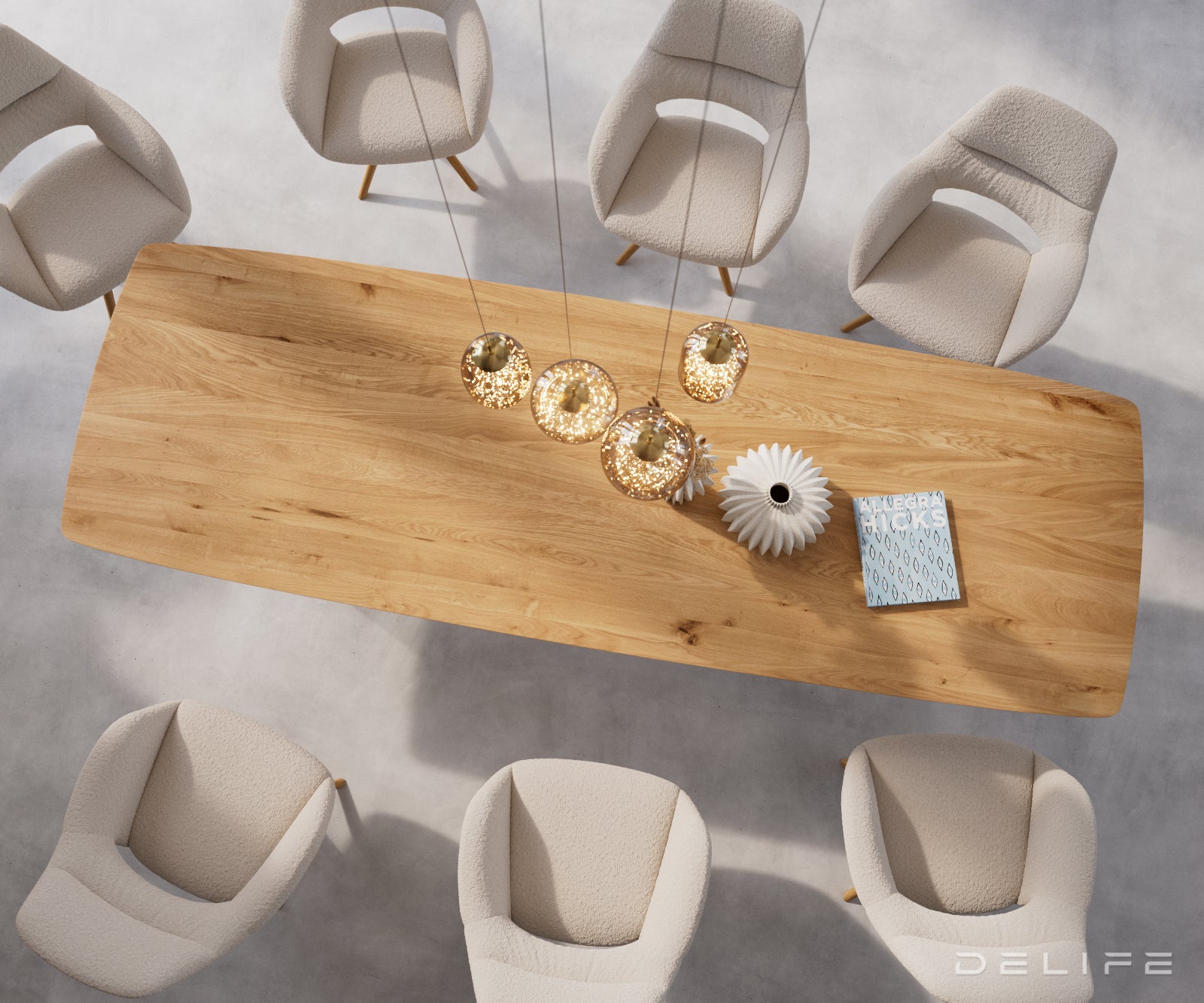 Blagovaonski stol Edge Bott, Materijal: Hrast