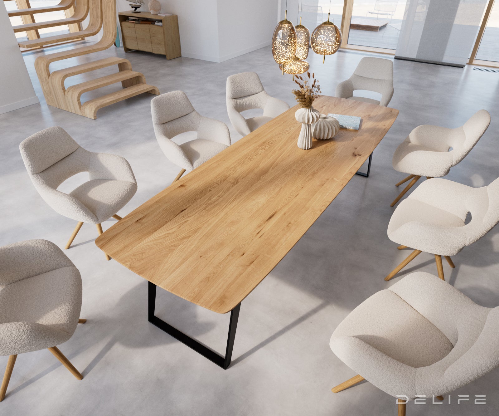 Blagovaonski stol Edge Bott, Materijal: Hrast