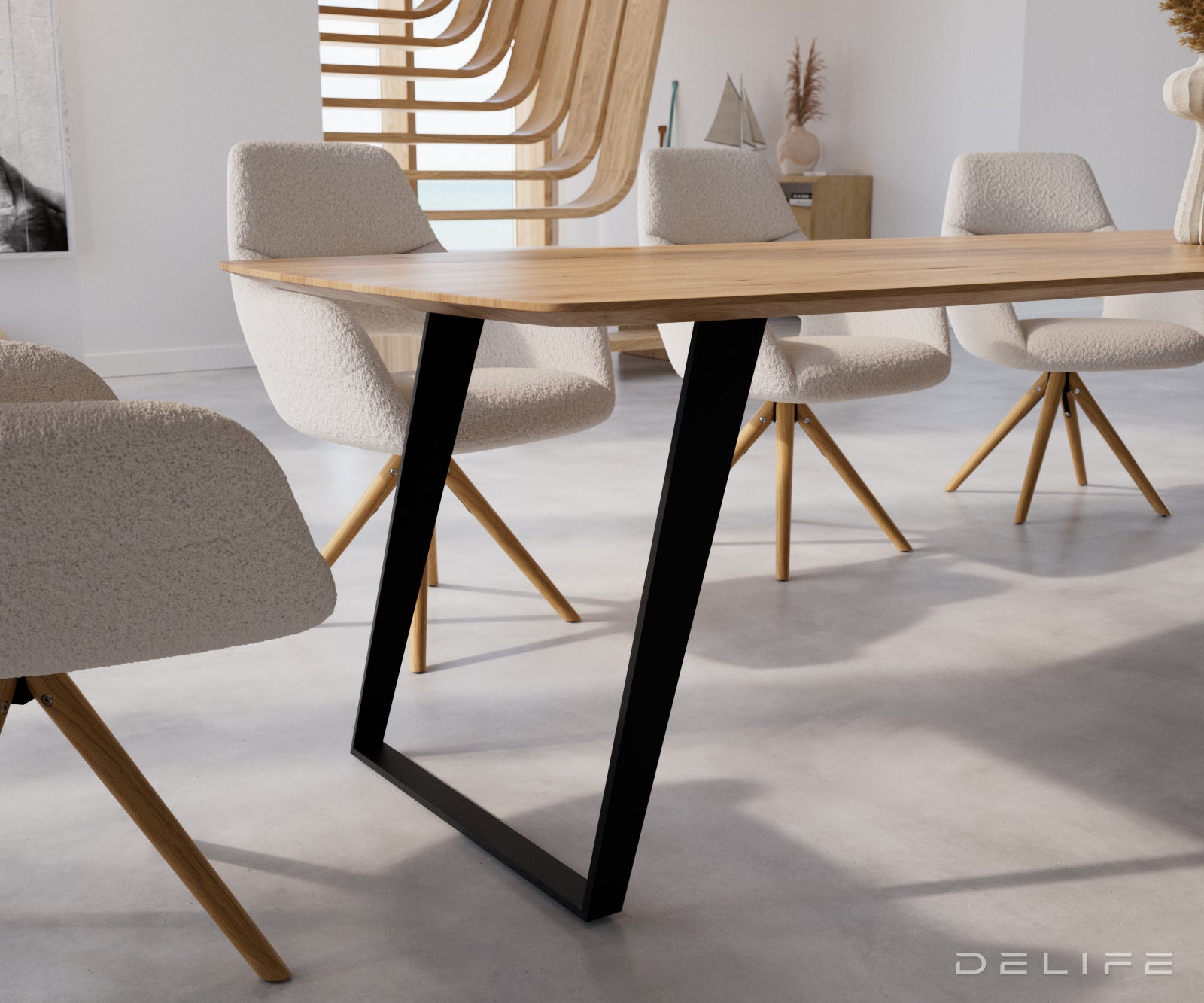 Blagovaonski stol Edge Bott, Materijal: Hrast