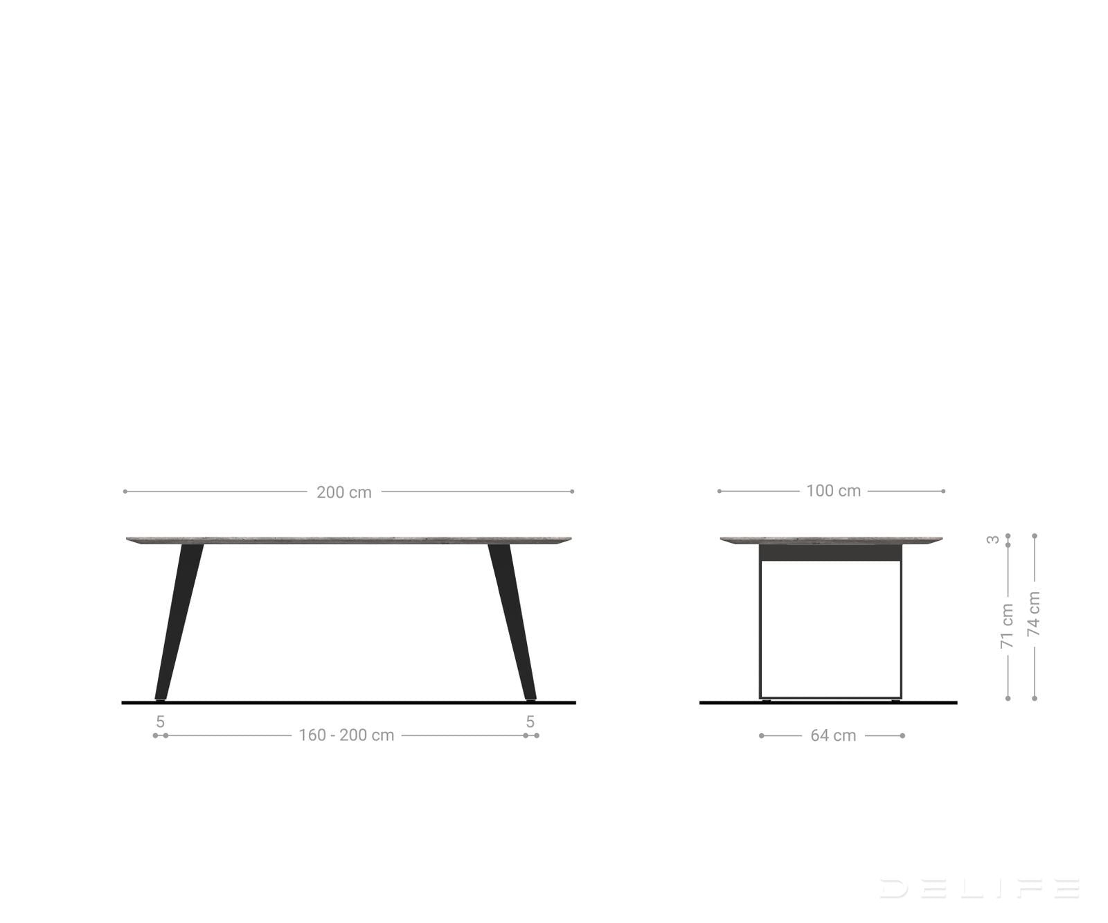 Blagovaonski stol Edge Bott, Materijal: Hrast
