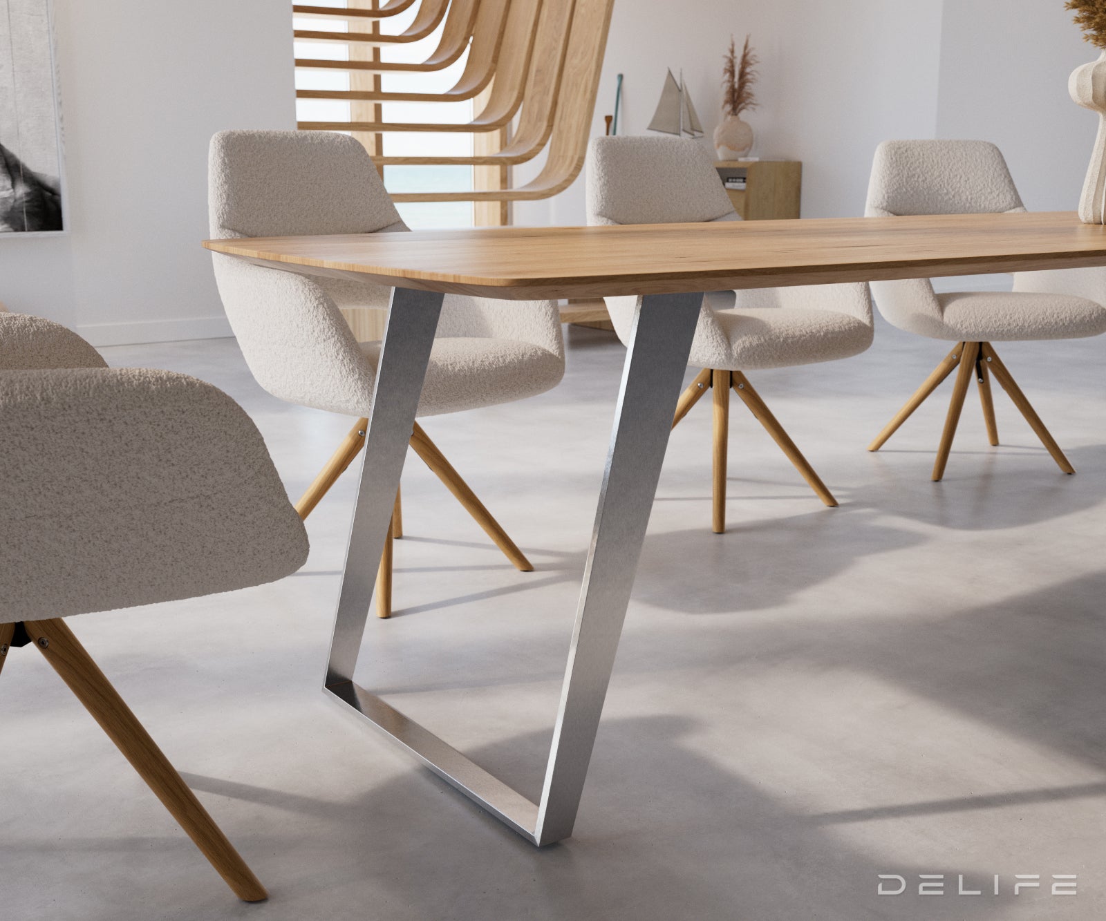 Blagovaonski stol Edge Bott, Materijal: Hrast