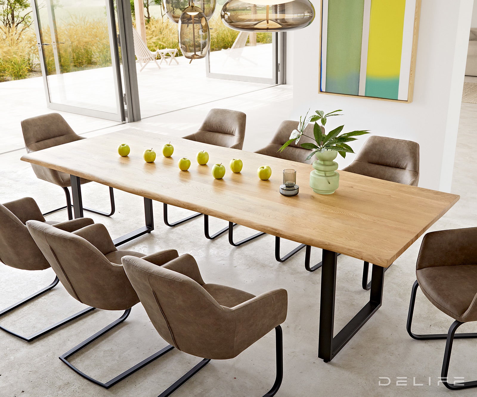 Blagovaonski stol Edge, Materijal: Hrast, Debljina ploče: 3,2cm