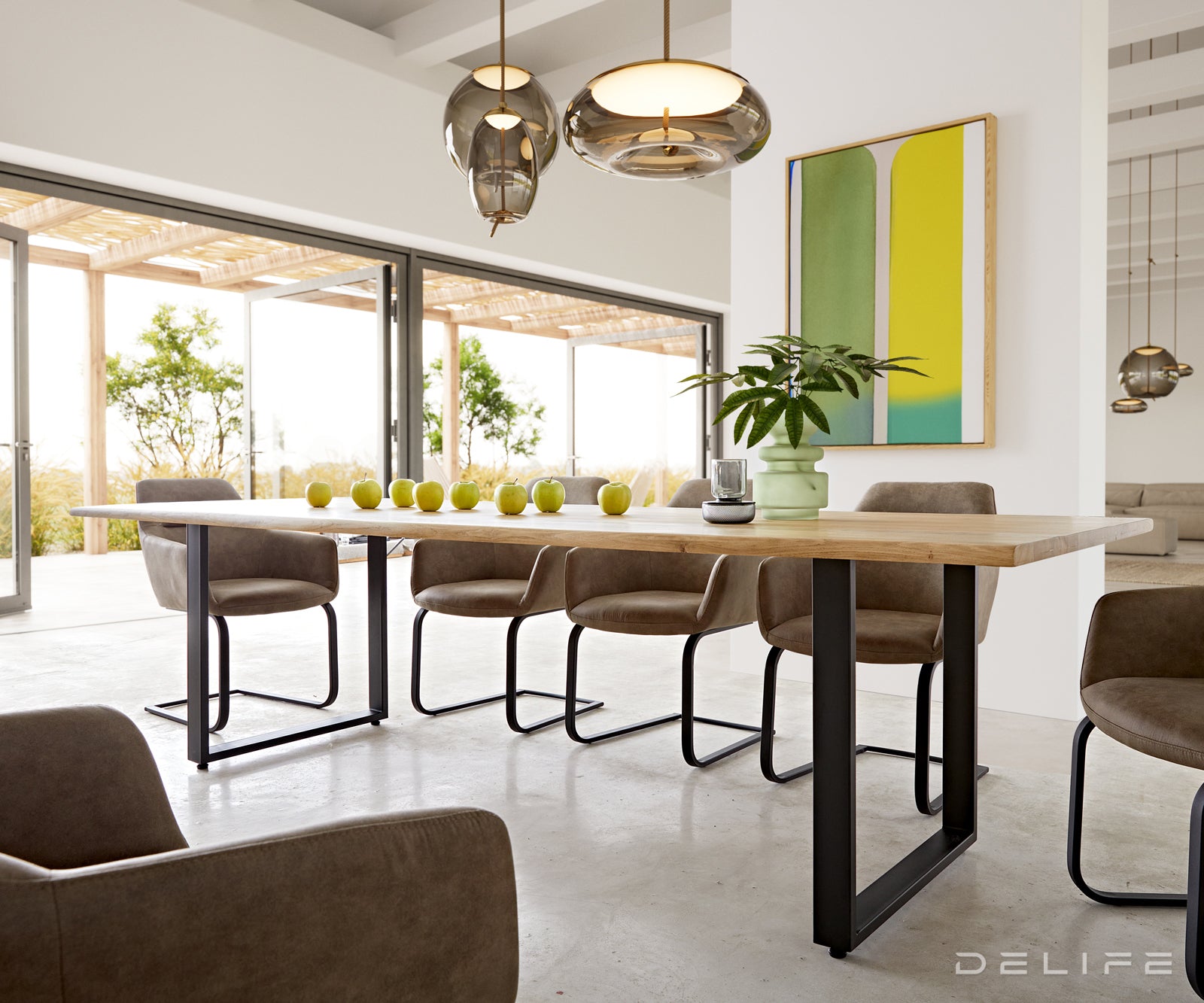 Blagovaonski stol Edge, Materijal: Hrast, Debljina ploče: 3,2cm