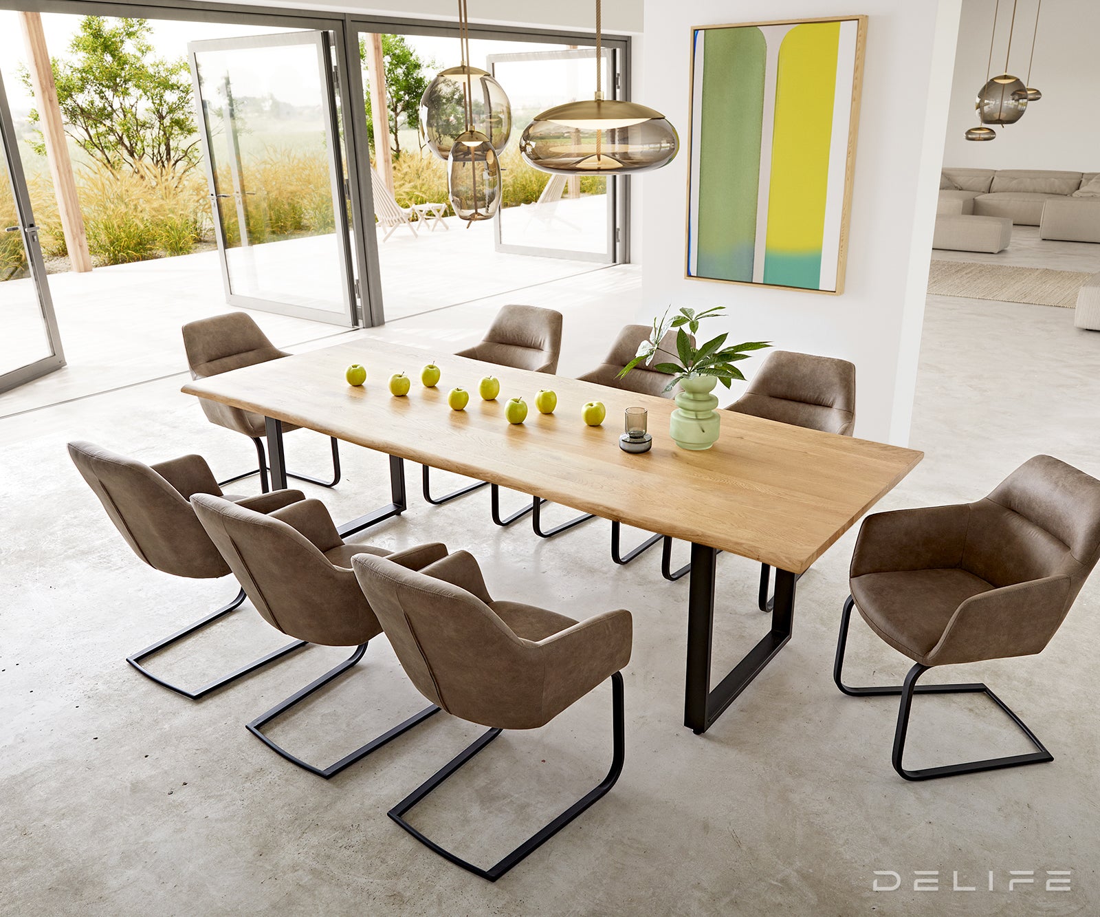 Blagovaonski stol Edge, Materijal: Hrast, Debljina ploče: 3,2cm