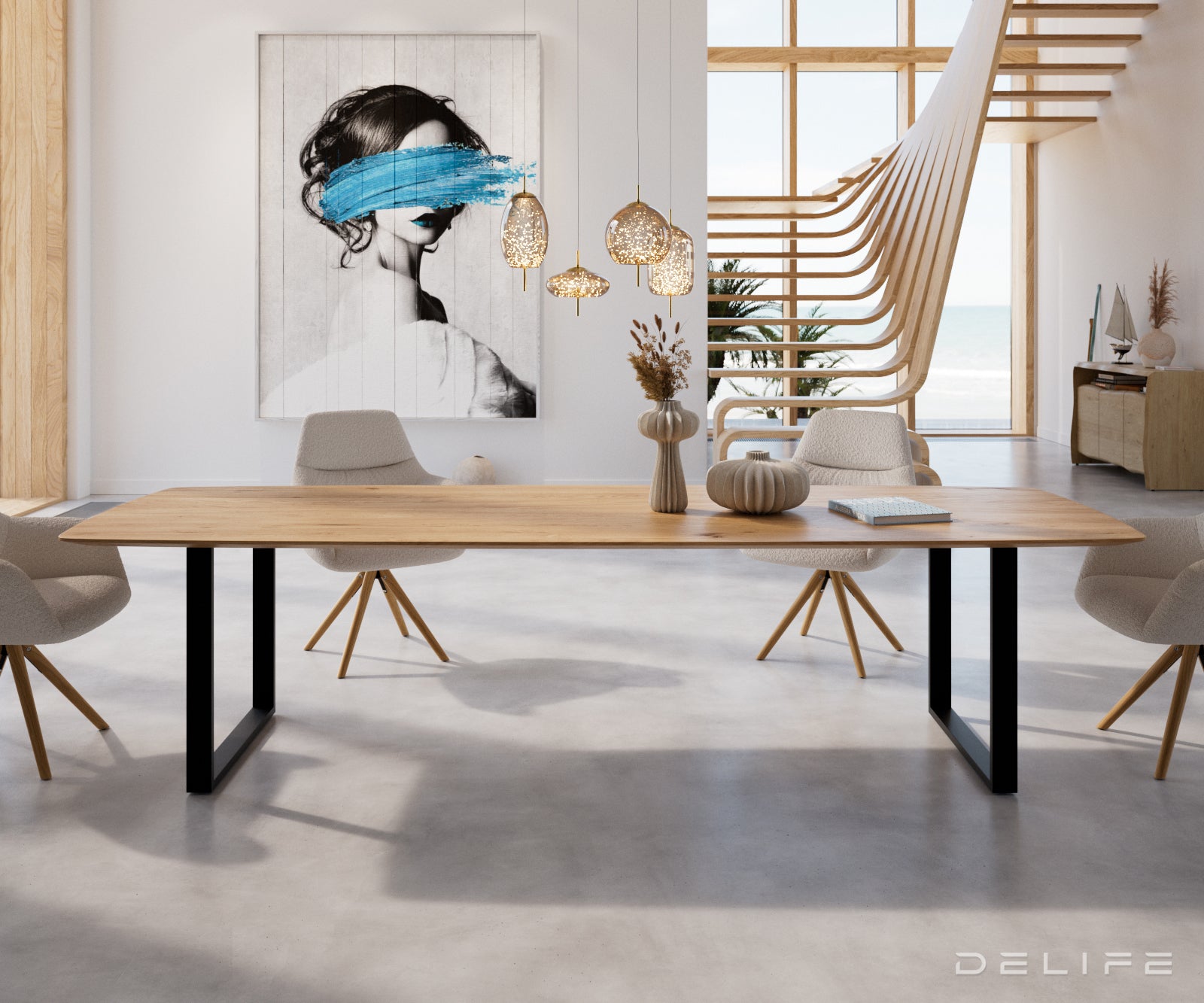 Blagovaonski stol Edge Bott, Materijal: Hrast