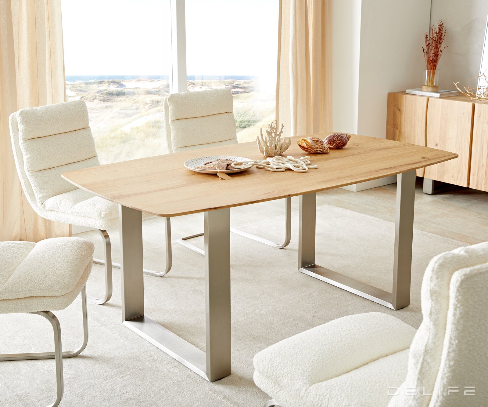 Blagovaonski stol Edge Bott, Materijal: Hrast