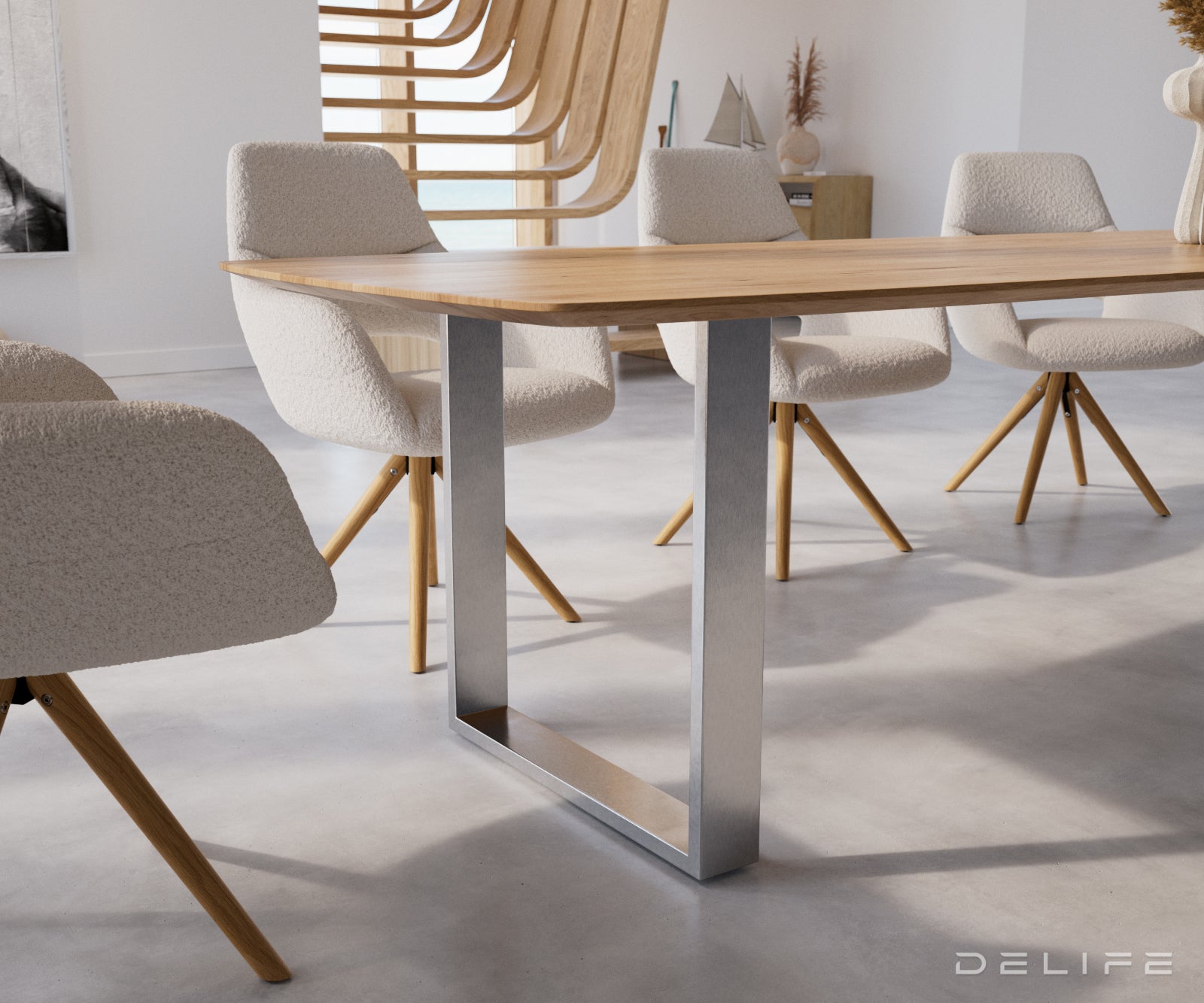 Blagovaonski stol Edge Bott, Materijal: Hrast