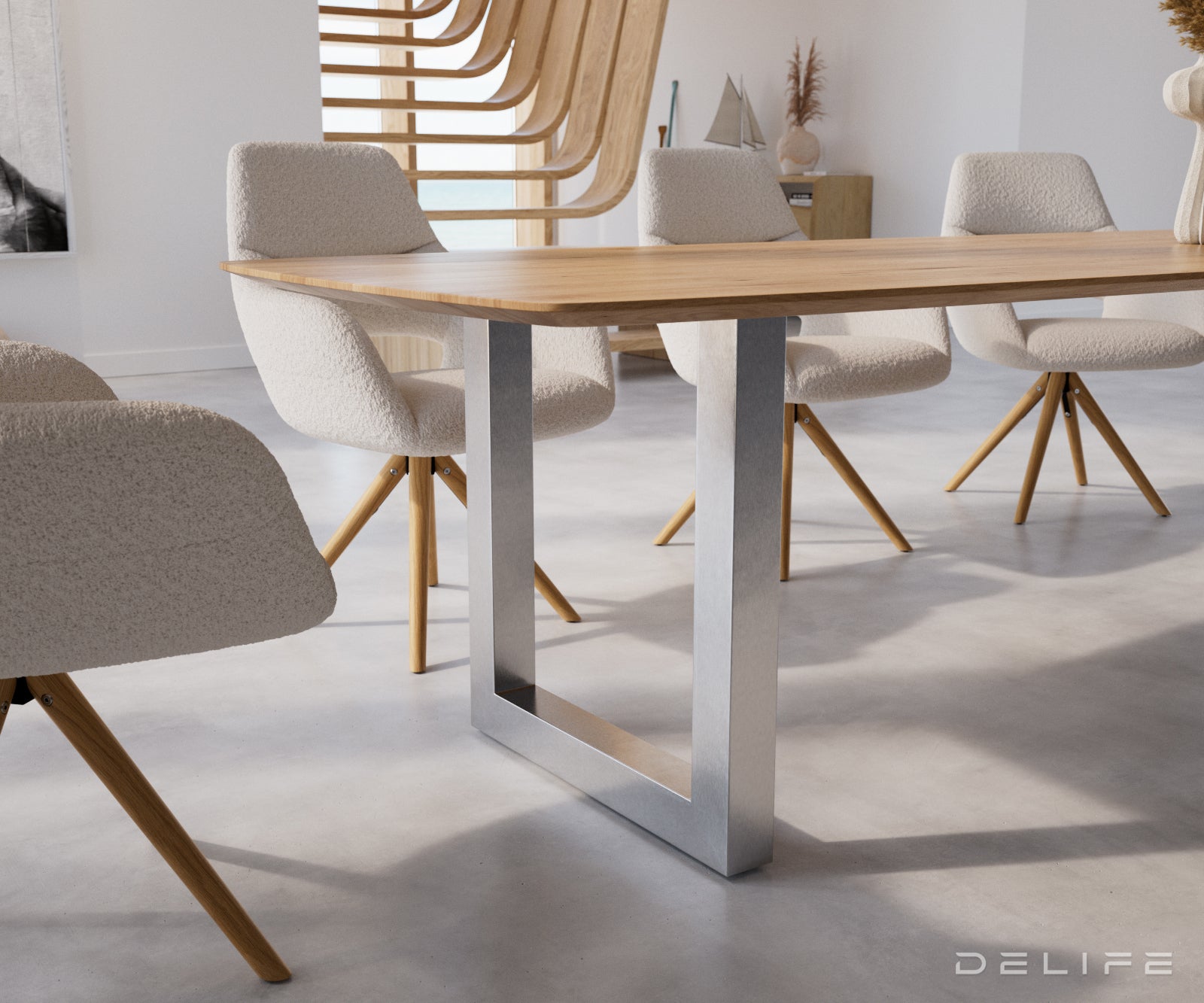 Blagovaonski stol Edge Bott, Materijal: Hrast