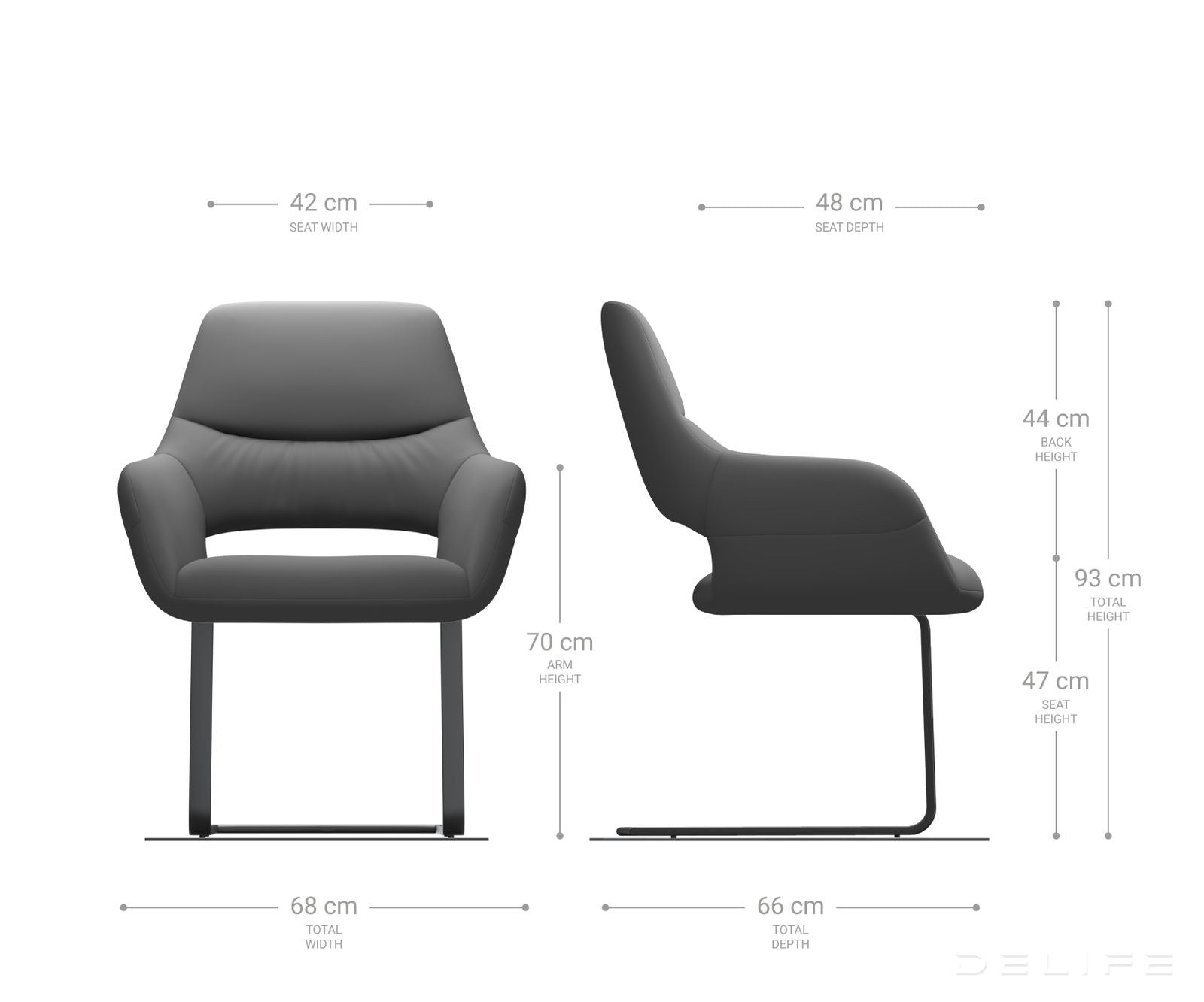 Blagovaonska stolica Yago, Materijal: Mikrofibra