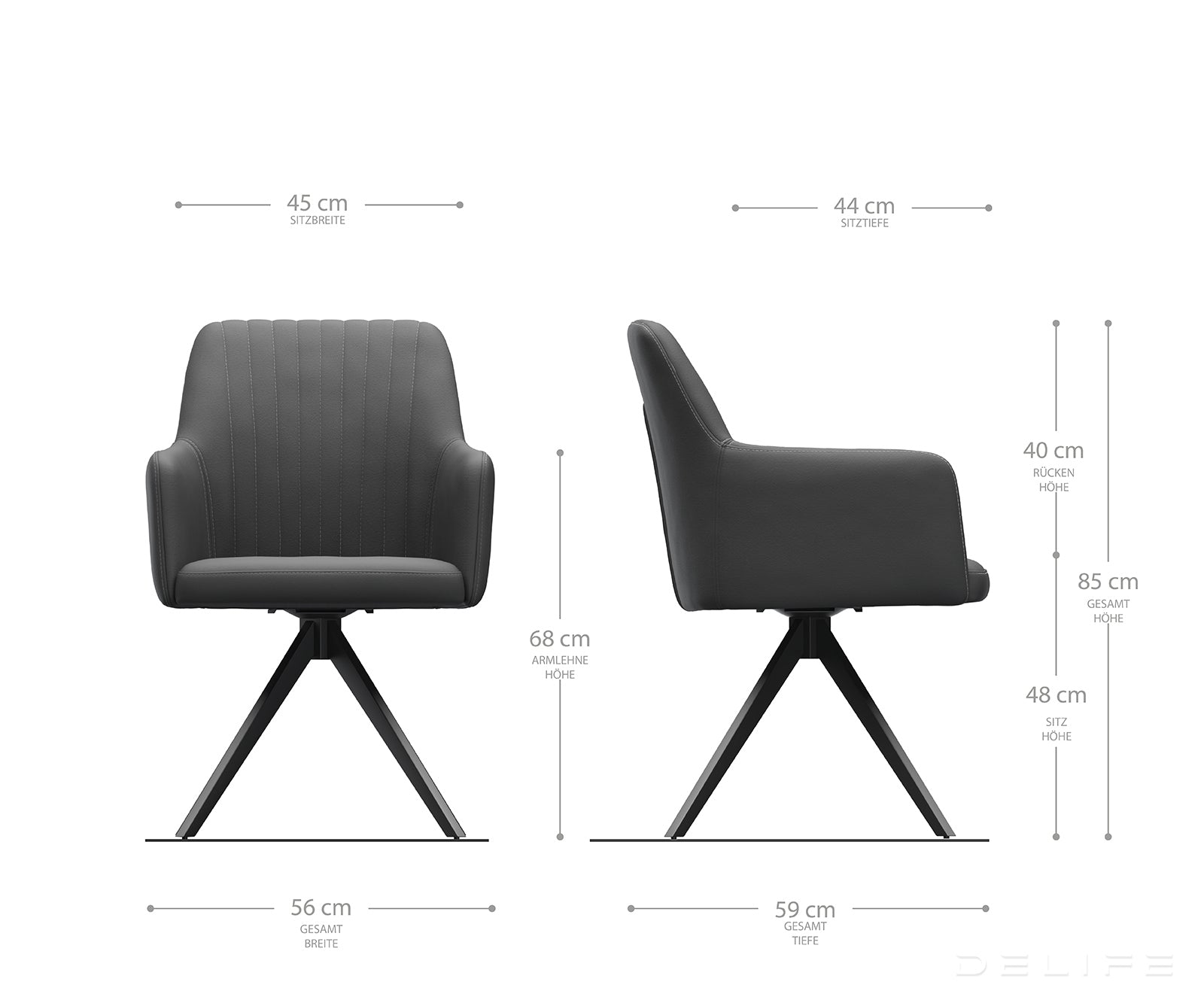 Blagovaonska stolica Greg, Materijal: Boucle