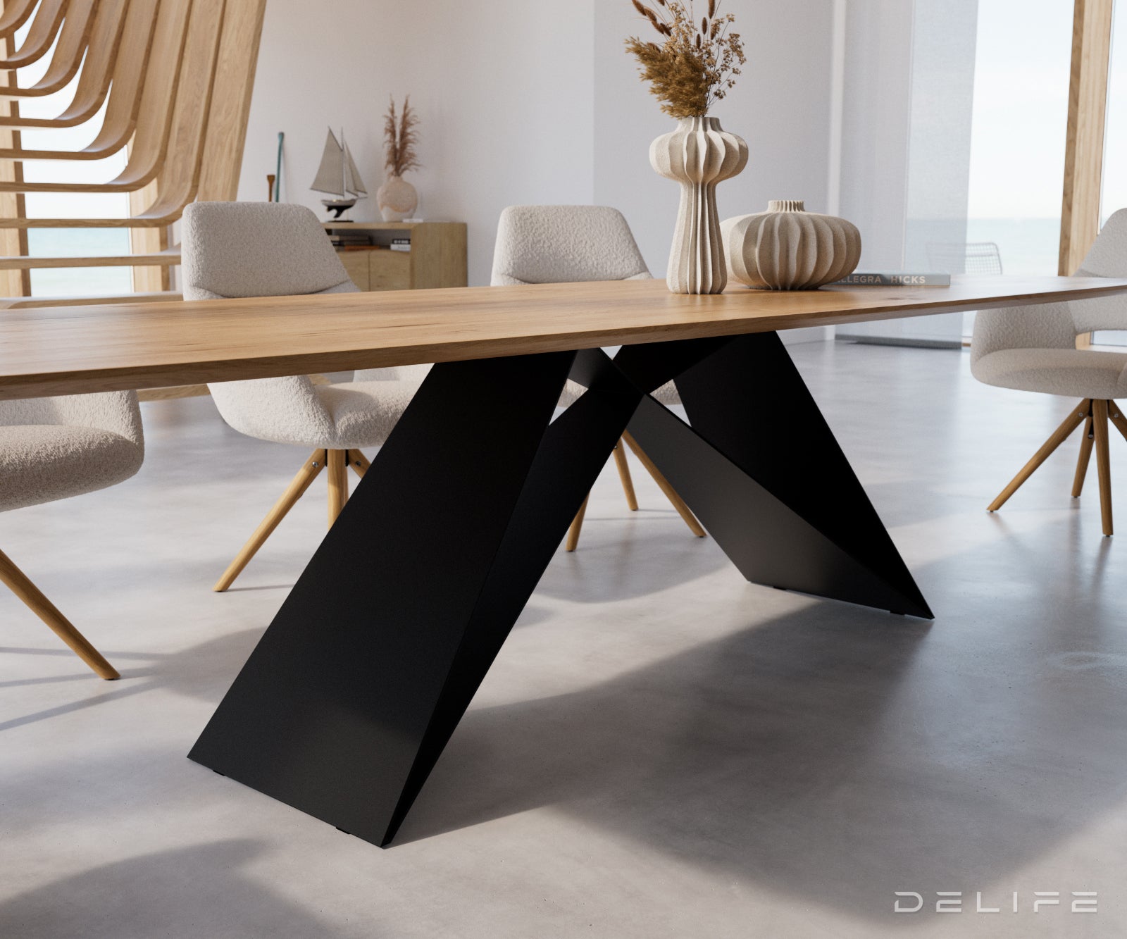 Blagovaonski stol Edge Bott, Materijal: Hrast