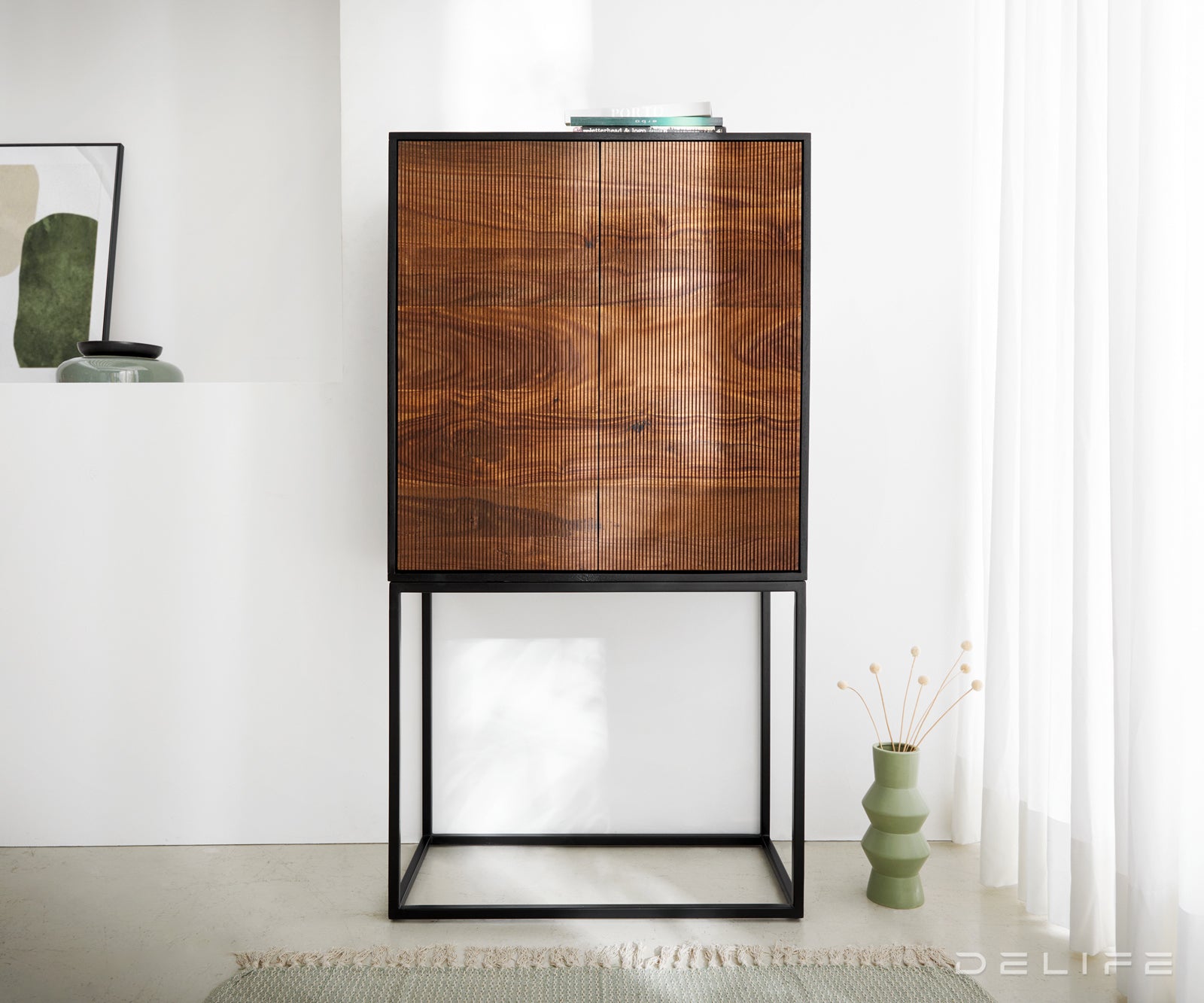 Visoka komoda Vaag, 80x150cm, Materijal: Sheesham