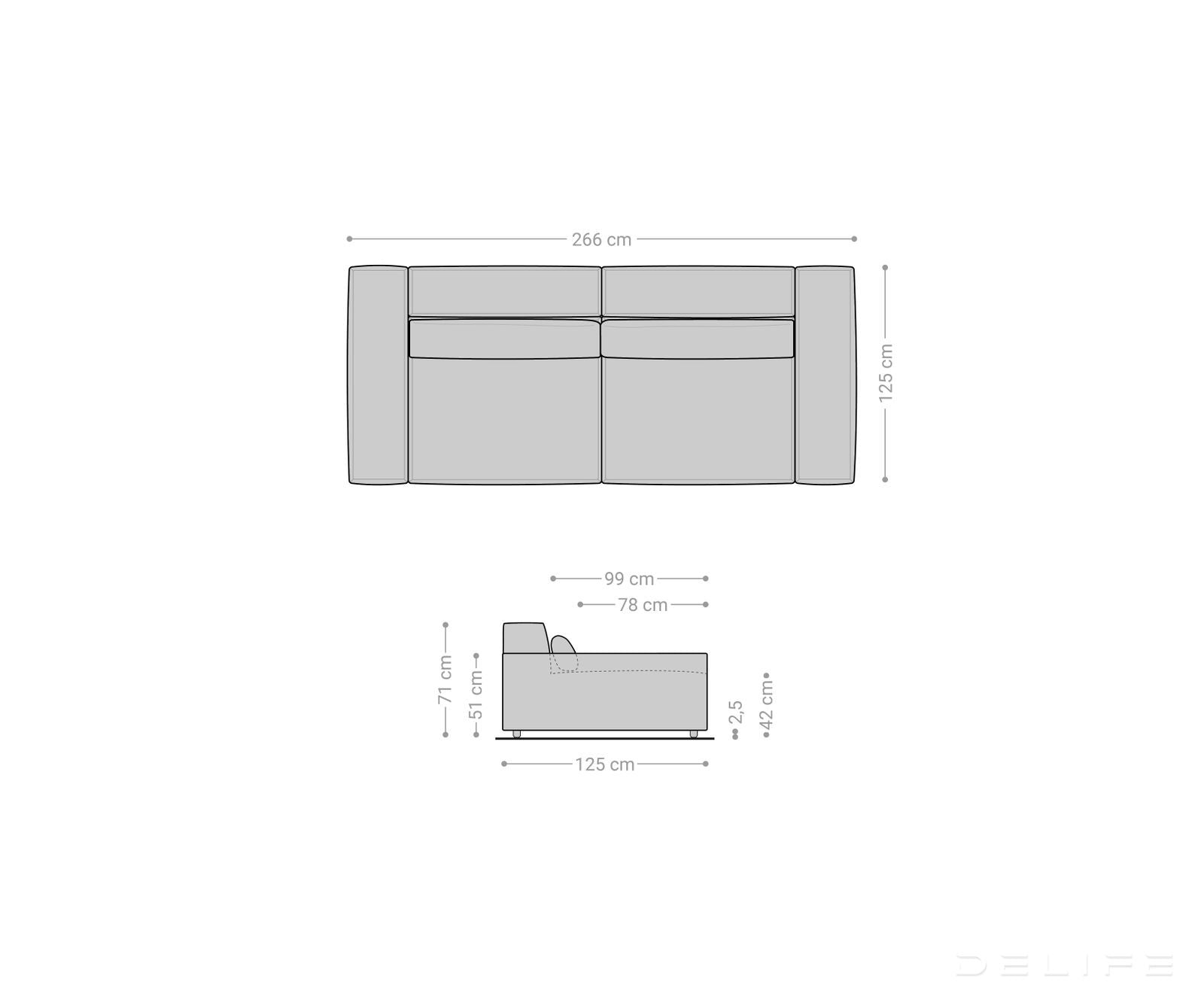 sofa rebrasta tkanina