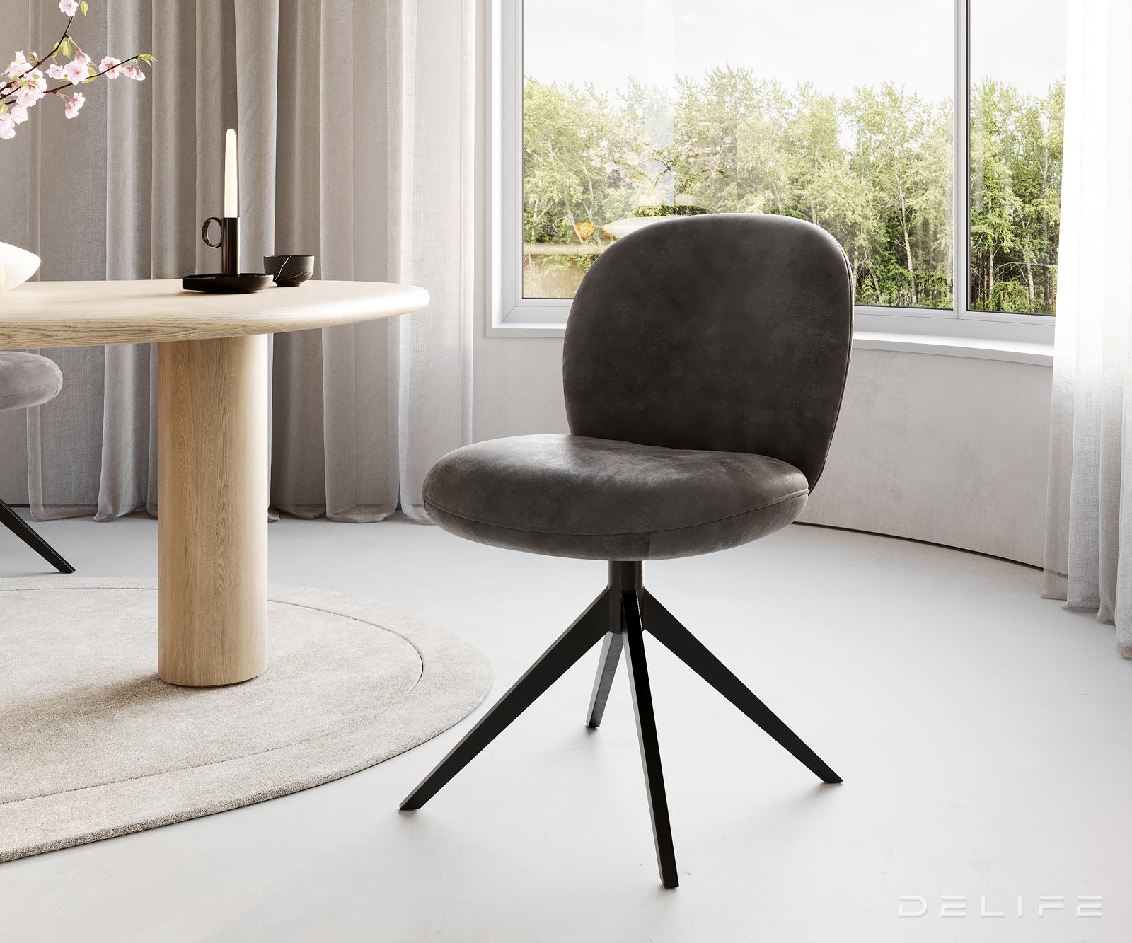 Blagovaonska stolica Nube, Materijal: Mikrofibra