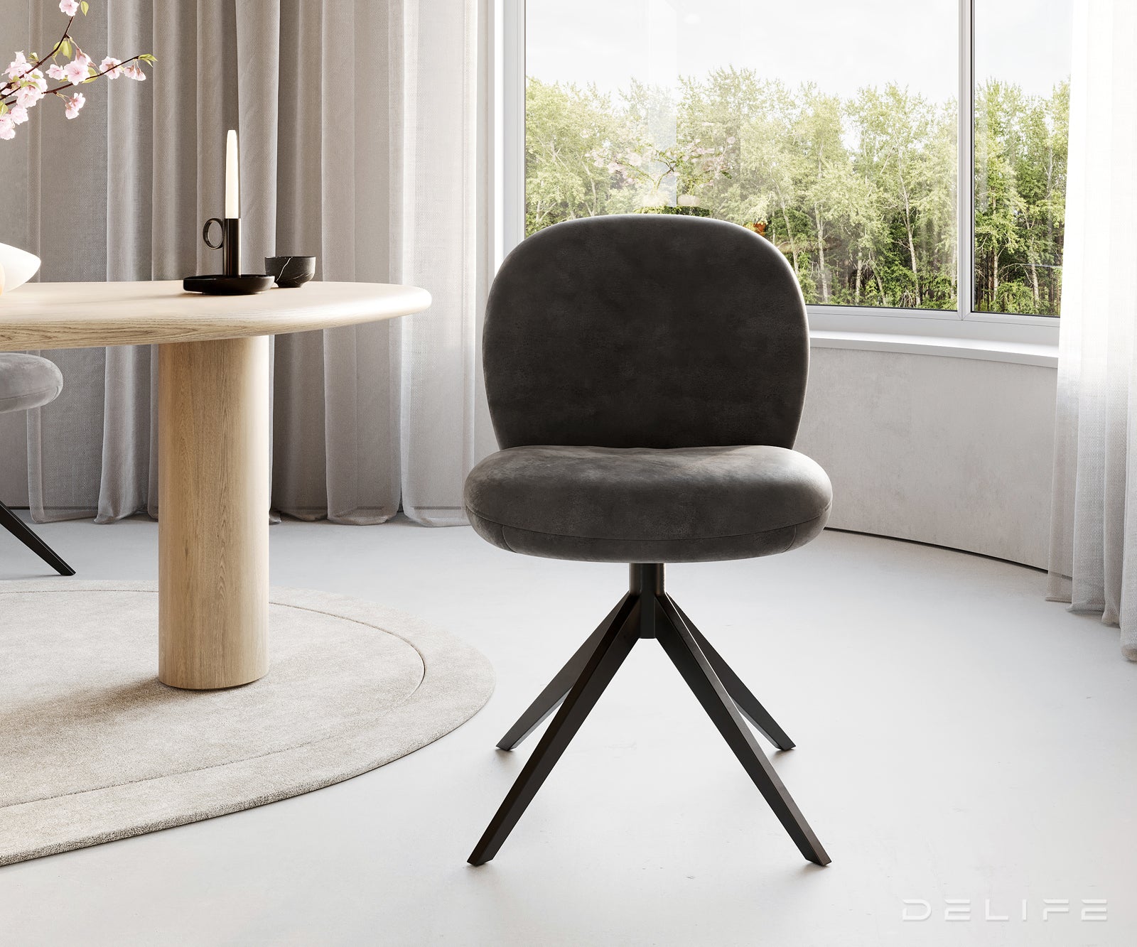 Blagovaonska stolica Nube, Materijal: Mikrofibra