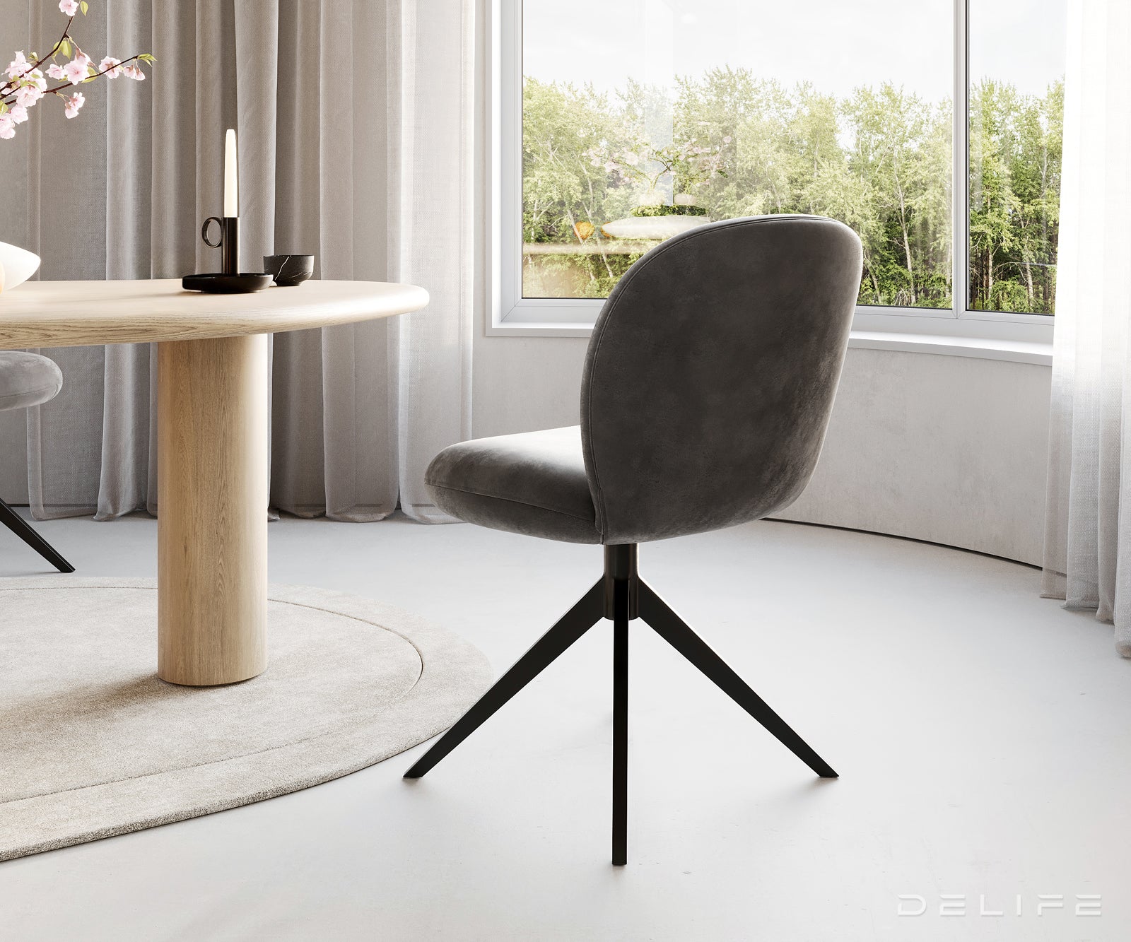 Blagovaonska stolica Nube, Materijal: Mikrofibra