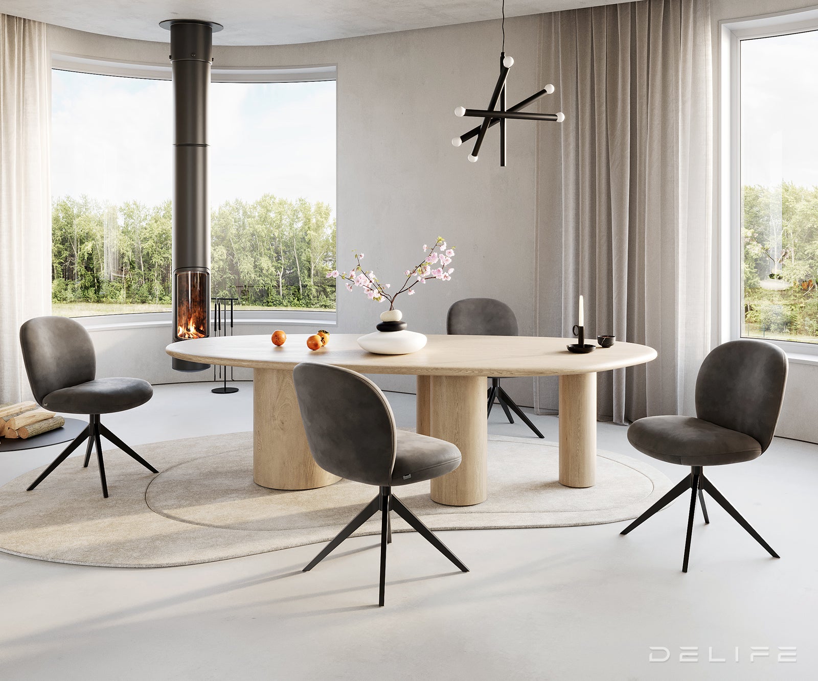 Blagovaonska stolica Nube, Materijal: Mikrofibra