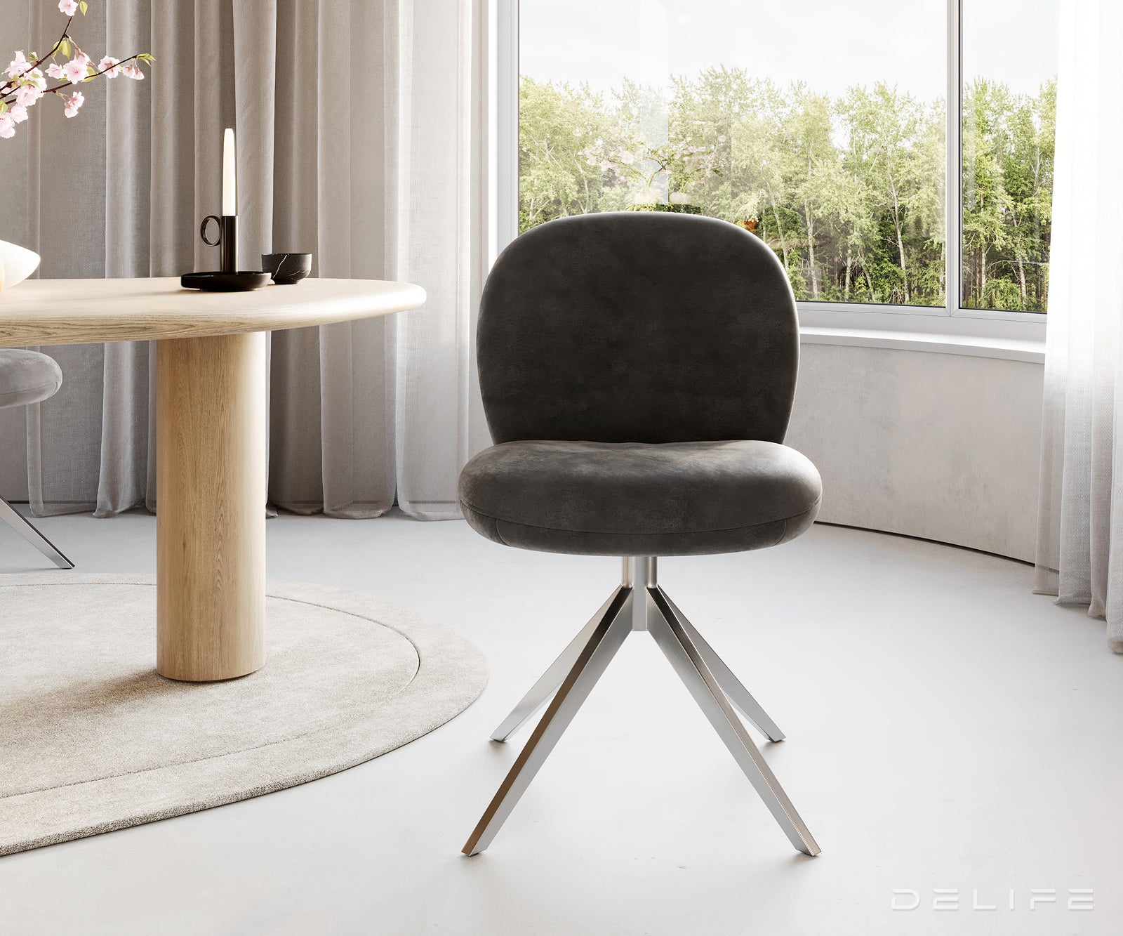 Blagovaonska stolica Nube, Materijal: Mikrofibra