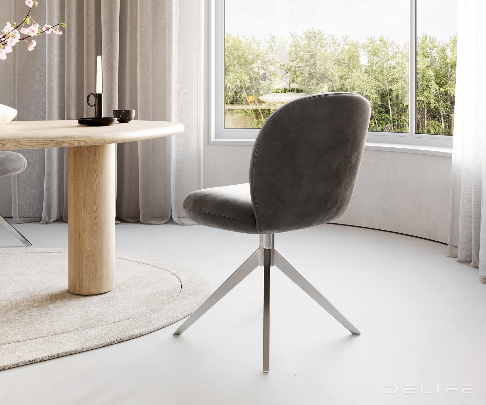 Blagovaonska stolica Nube, Materijal: Mikrofibra