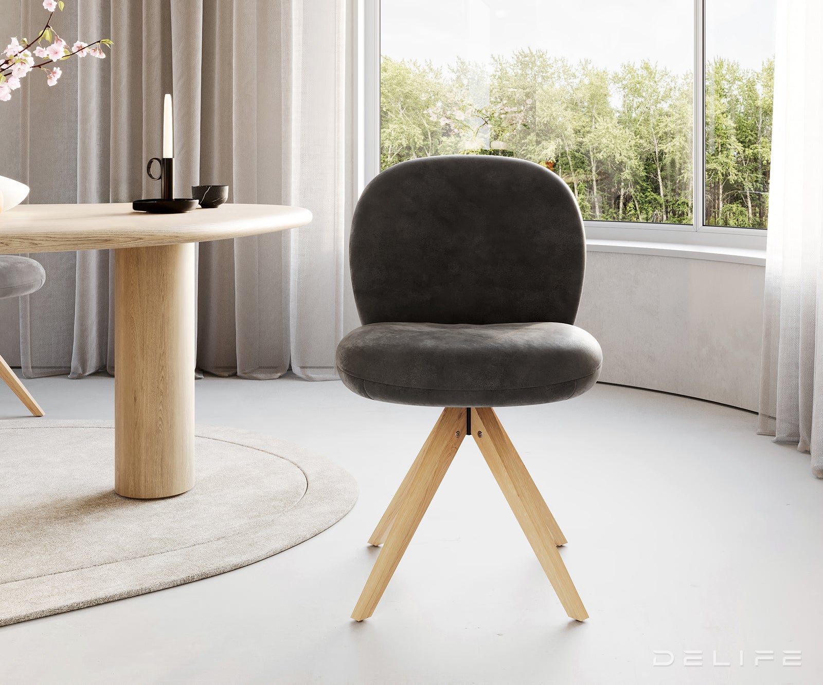 Blagovaonska stolica Nube, Materijal: Mikrofibra